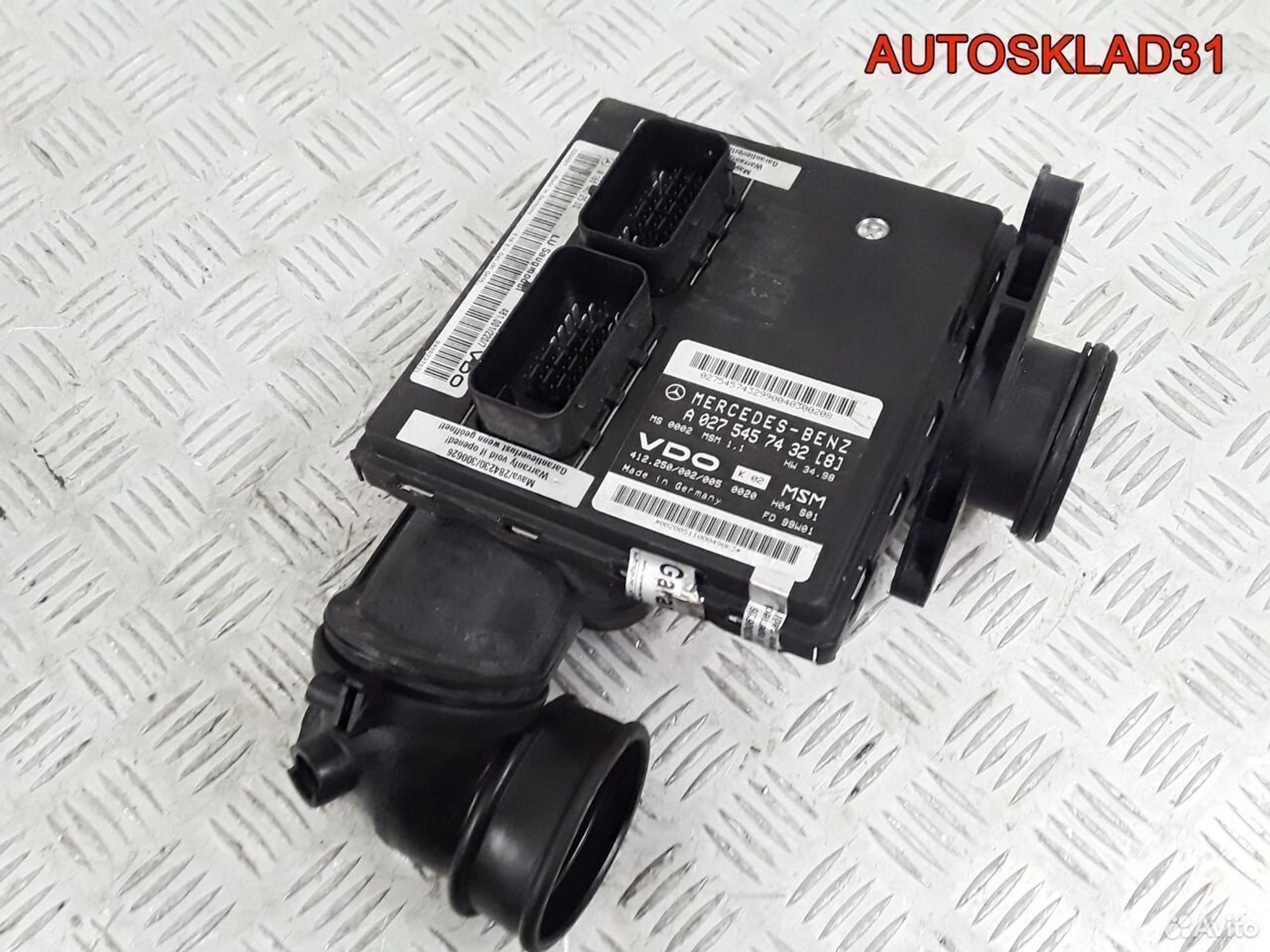 Блок эбу Mercedes Benz A140 В168 A0275457432, 12000 рублей, Дубовое