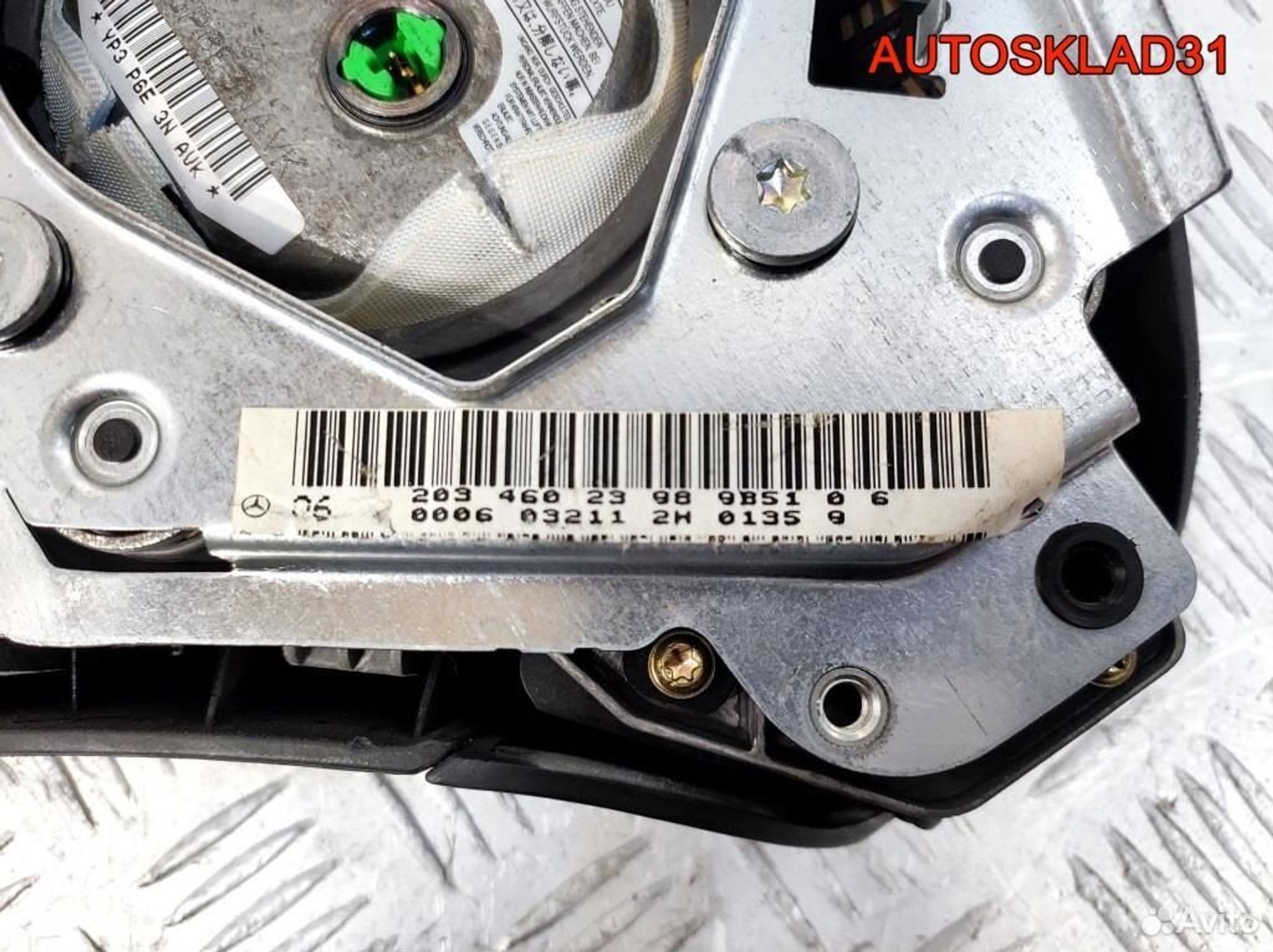 Подушка безопасности в руль Mercedes Benz W203, 3600 рублей, Дубовое