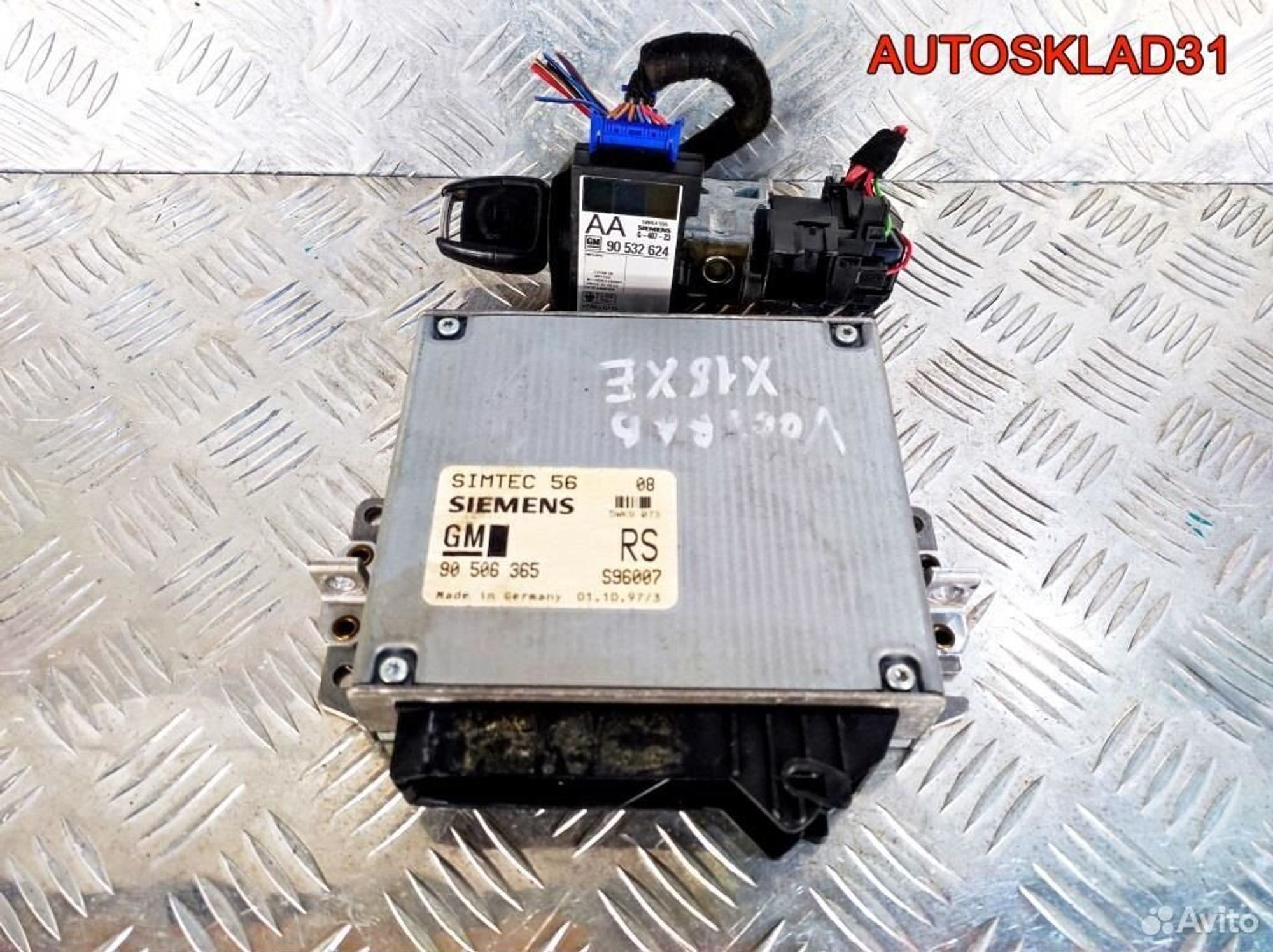 Эбу комплект Opel Vectra B 1,8 X18XE 90506365, 15300 рублей, Дубовое