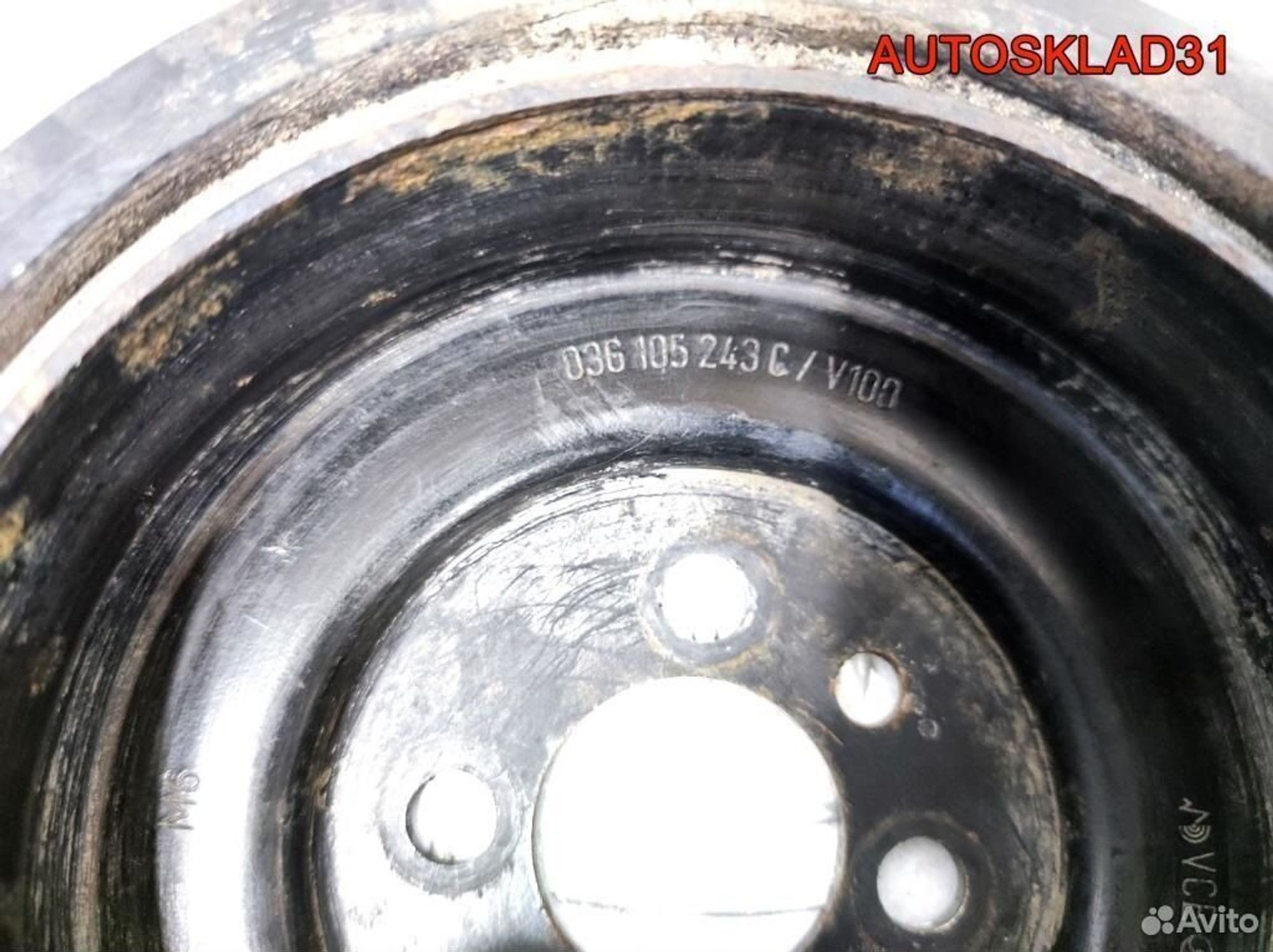 Шкив коленвала VW Passat B6 1.9 BXE 03G105243C, 1100 рублей, Дубовое