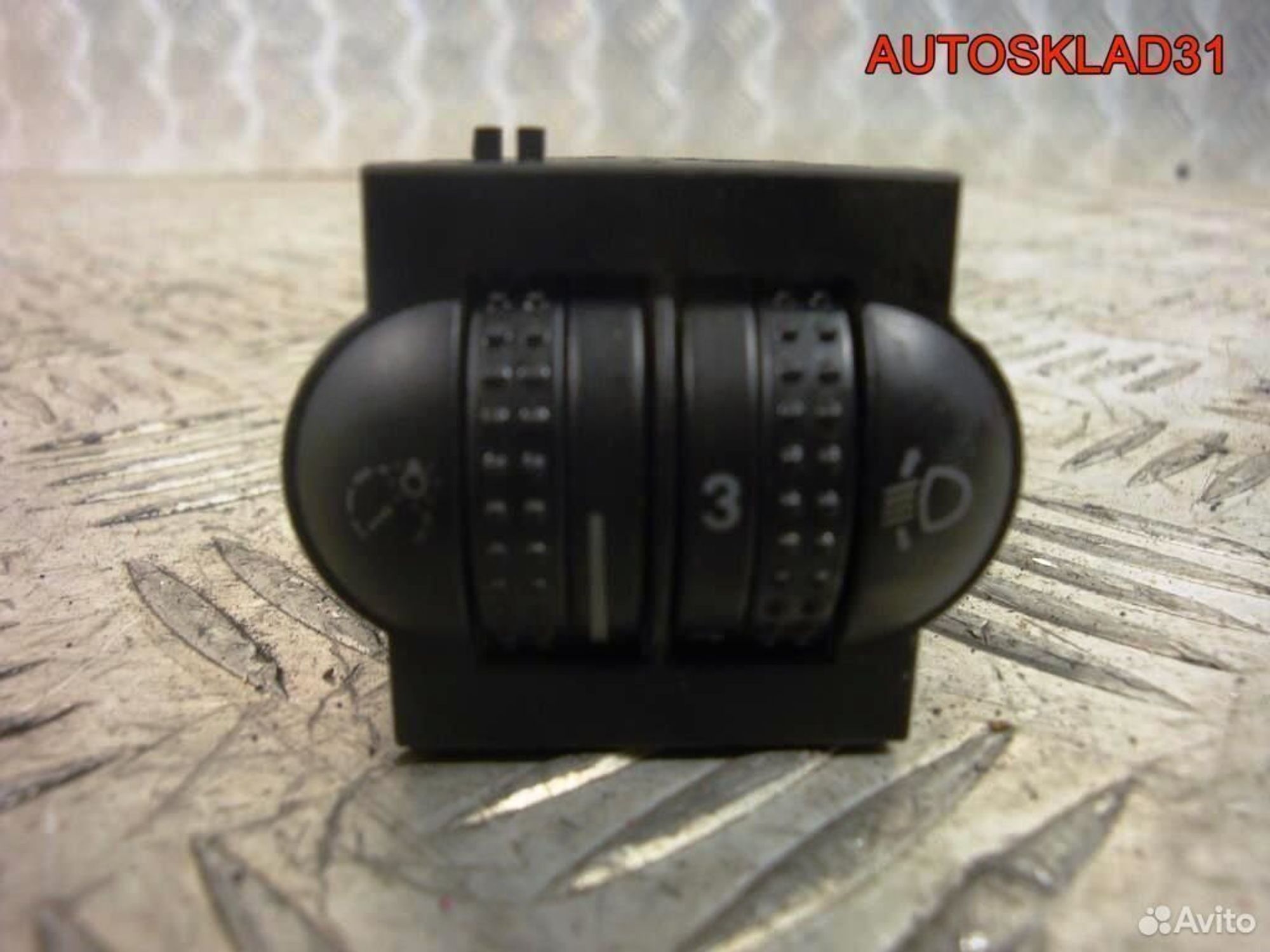 Кнопка корректора фар VW Passat B5+ 3B0941333C, 600 рублей, Дубовое