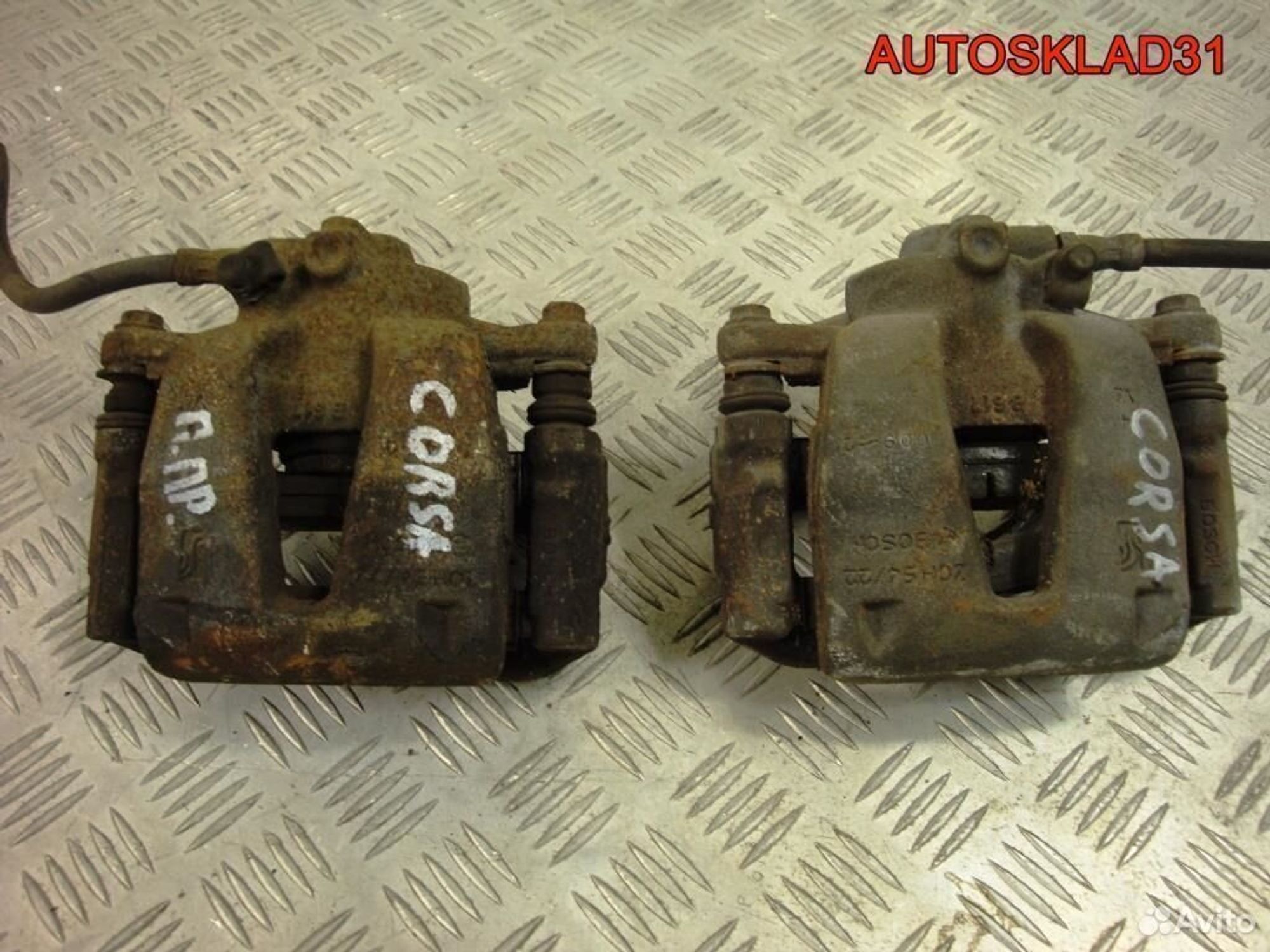 Суппорт тормозной передний Opel Corsa D 93191695, 2100 рублей, Дубовое