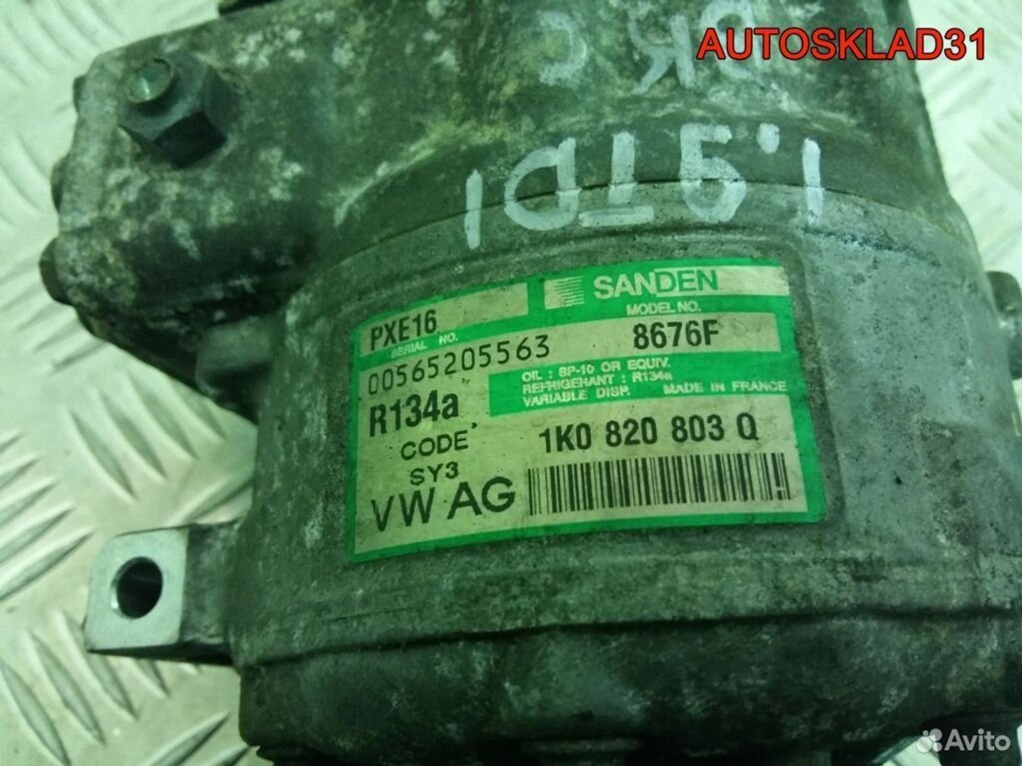 Компрессор кондиционера VW Golf 5 BKC 1K0820803Q, 12200 рублей, Дубовое