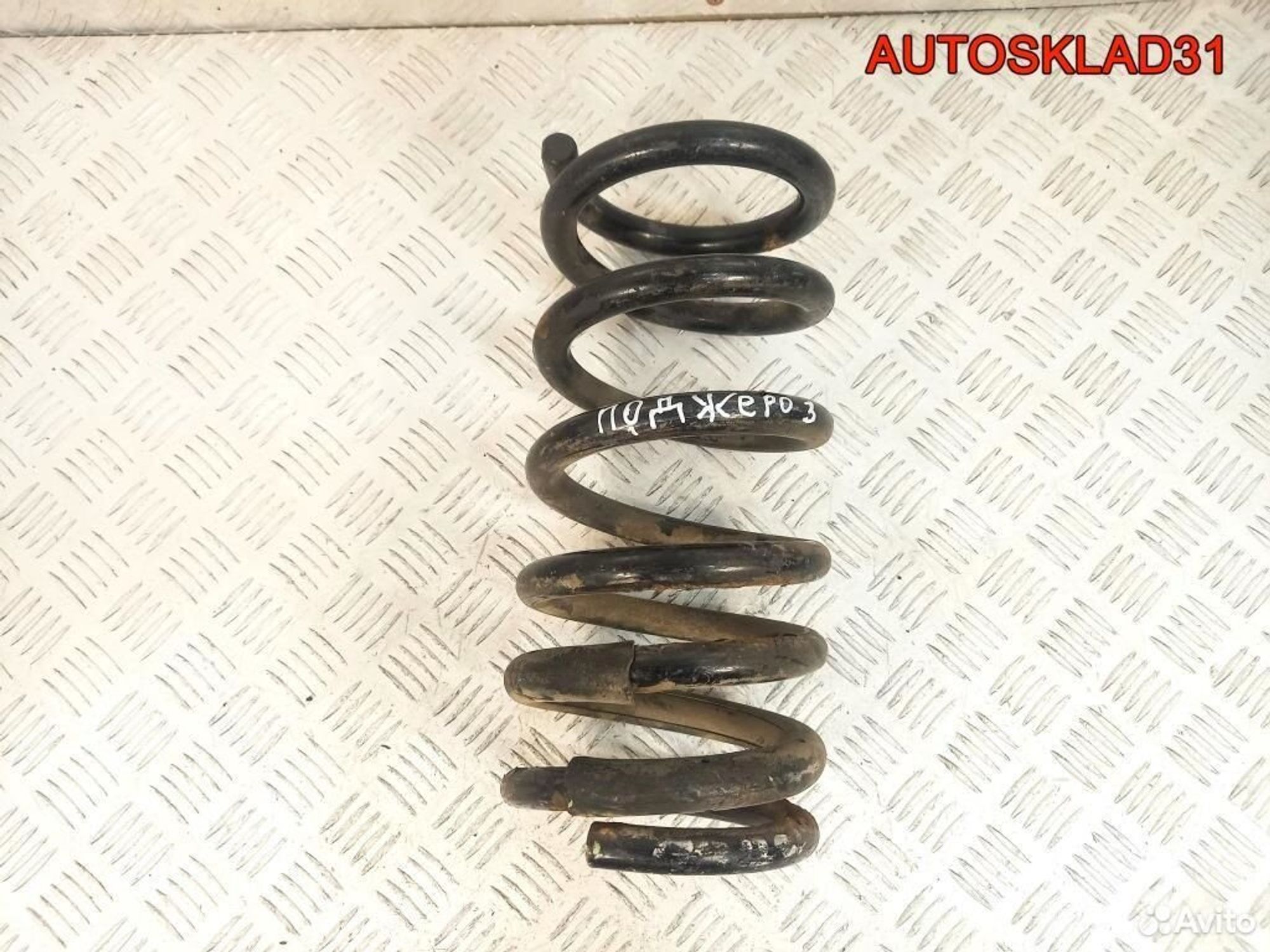 Пружина задняя Mitsubishi Pajero 3 MR554086 Дизель, 1000 рублей, Дубовое