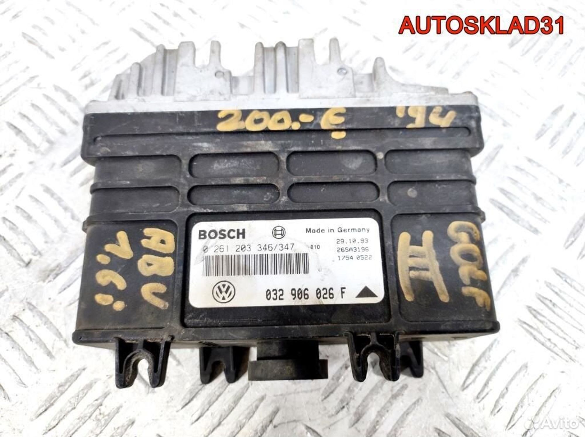 Блок эбу Volkswagen Golf 3 1.6 ABU 032906026F, 1000 рублей, Дубовое