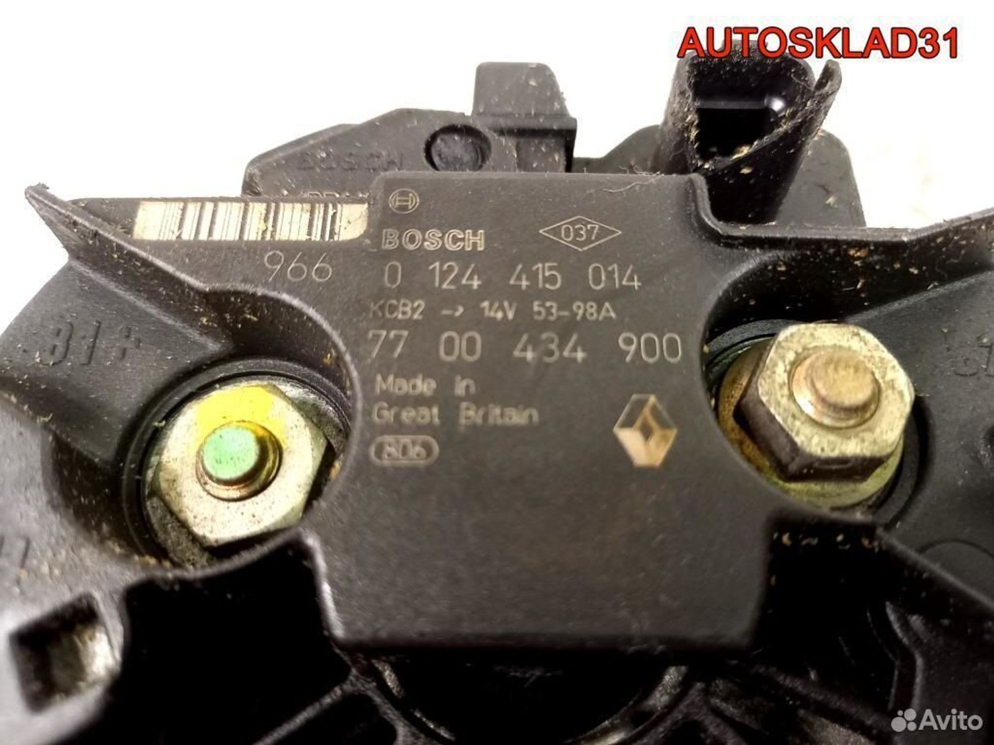 Генератор Renault Logan 1.6 K4M 7700434900, 6200 рублей, Дубовое