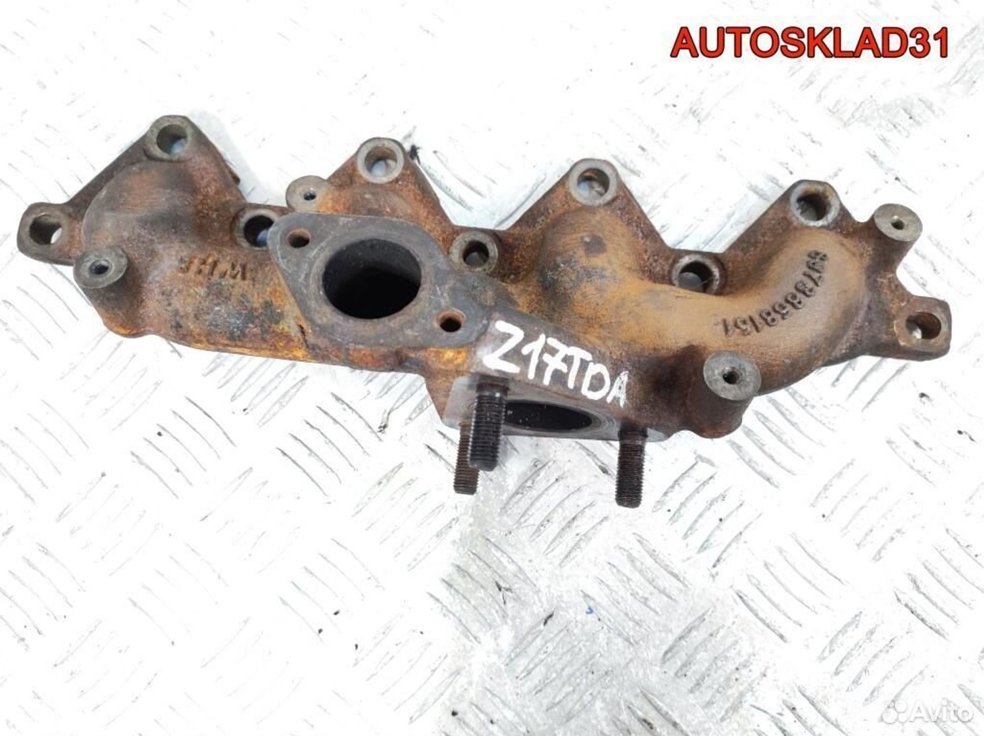 Коллектор выпускной Opel Astra H Z17dtн 97385815, 500 рублей, Дубовое