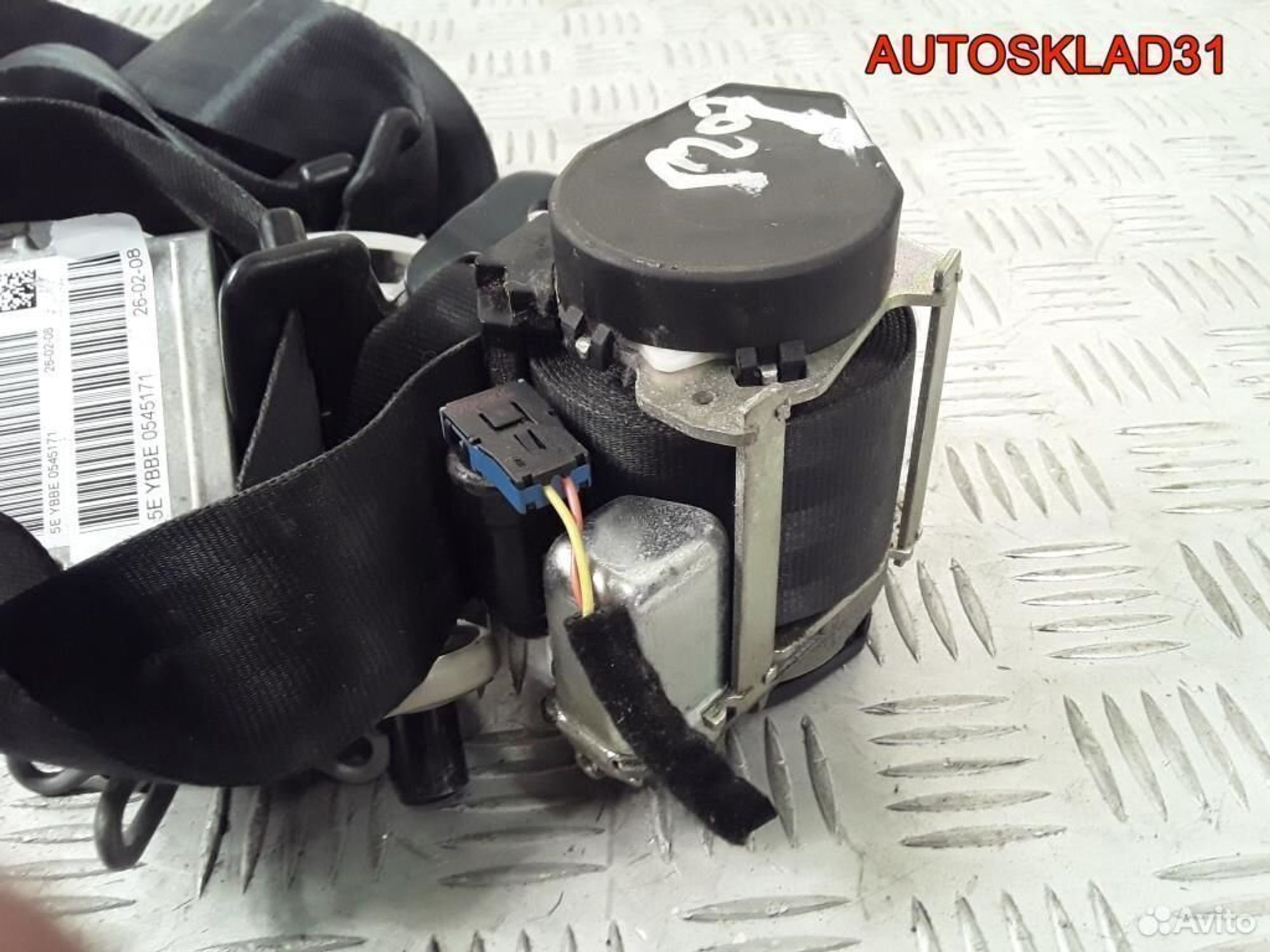 Ремень безопасности передний Peugeot 207 8975CA, 4800 рублей, Дубовое