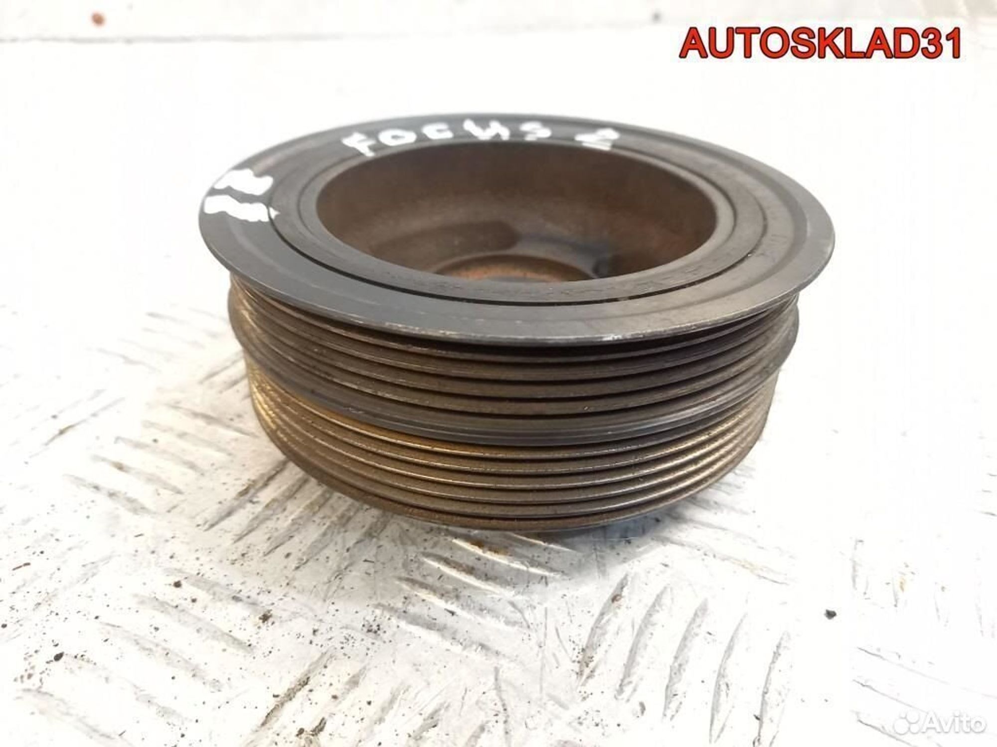 Шкив коленвала Ford Focus 2 2.0 aoda 4m5g6316fc, 1400 рублей, Дубовое