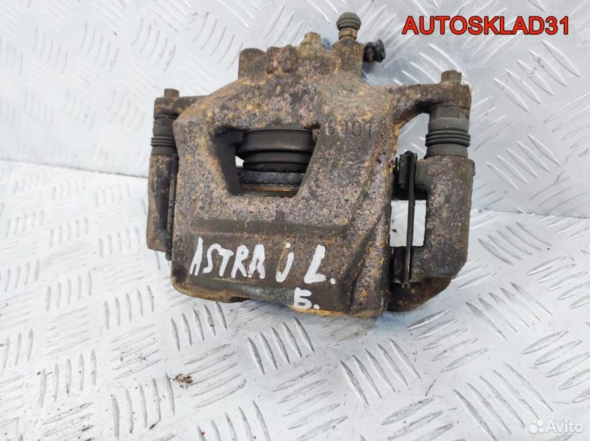 Суппорт тормозной перед левый Opel Astra J Бензин, 2100 рублей, Дубовое