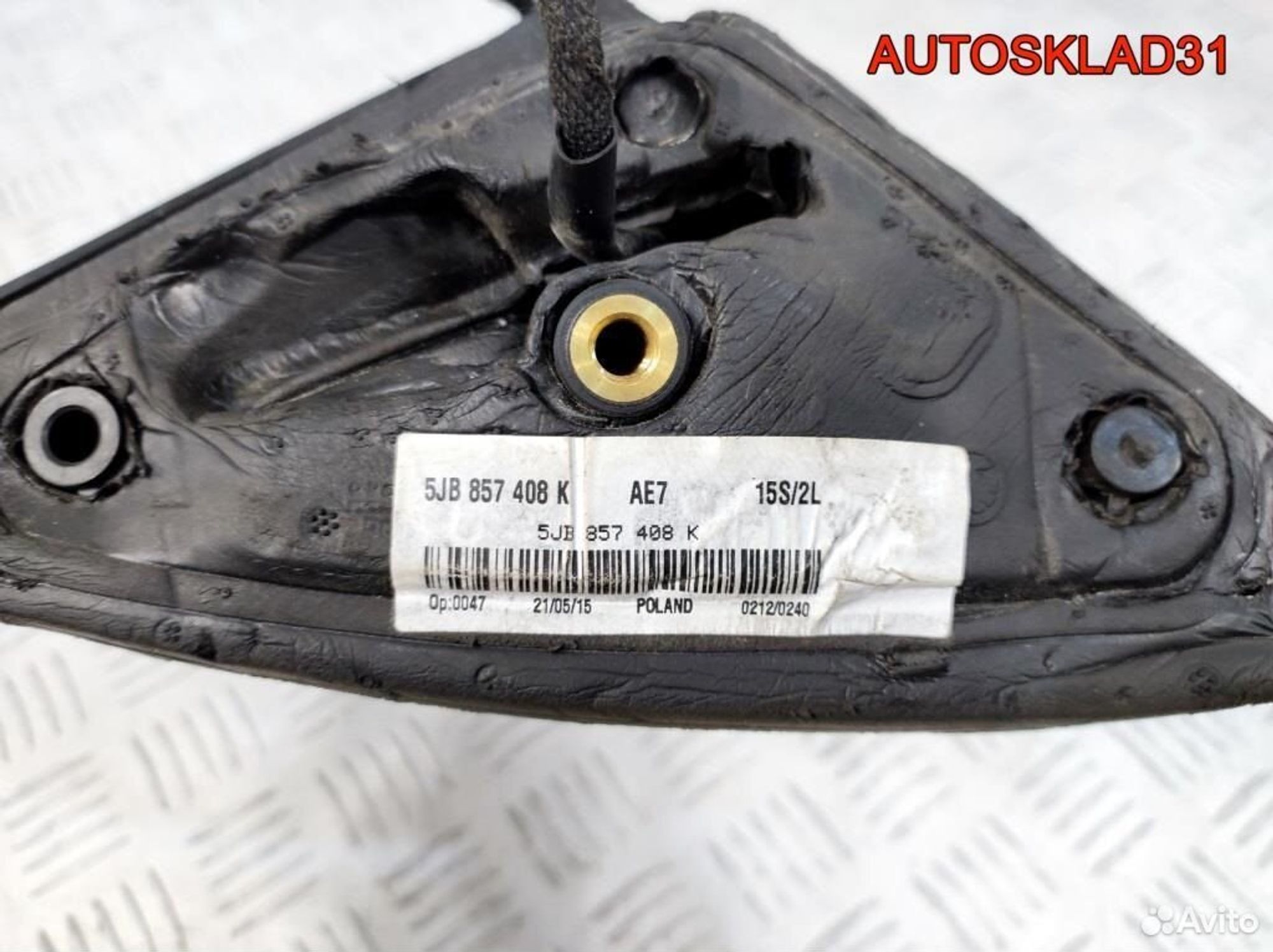 Зеркало правое электрическое Skoda Rapid 5JB857408, 5400 рублей, Дубовое