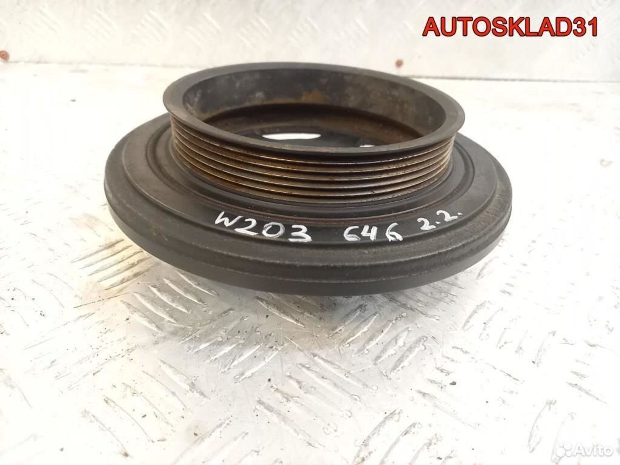 Шкив коленвала Mercedes W203 2.2 646 A6110300203, 3200 рублей, Дубовое