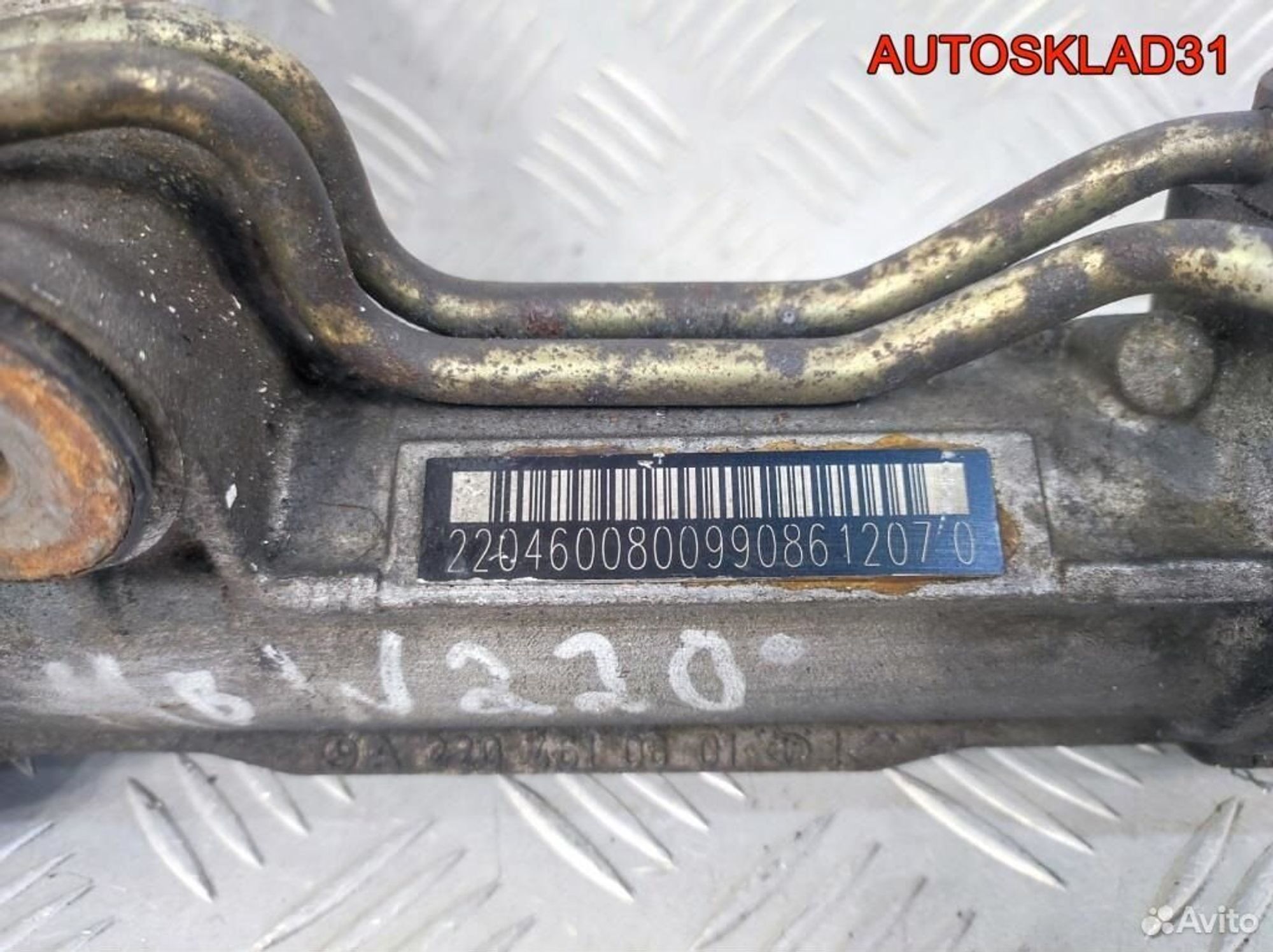 Рулевая рейка Mercedes Benz W220 A2204600800, 12600 рублей, Дубовое