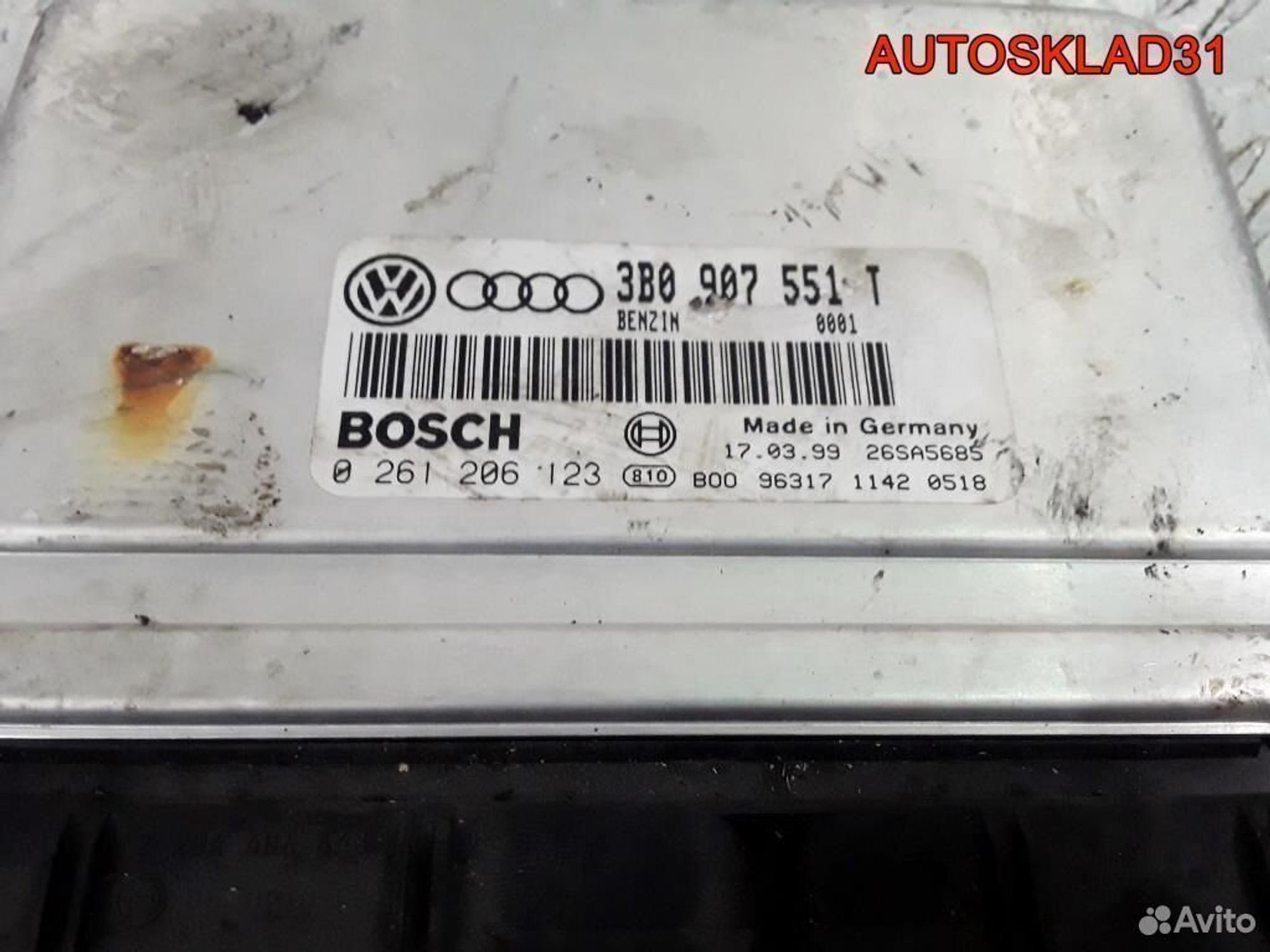 Блок эбу Audi A6 C5 2.8 AQD 3B0907551T, 2900 рублей, Дубовое
