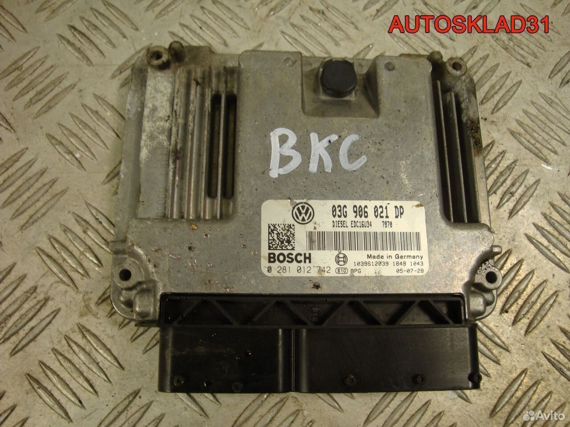 Эбу Volkswagen Passat B6 1.9 BKC TDI 03G906021DP, 7100 рублей, Дубовое