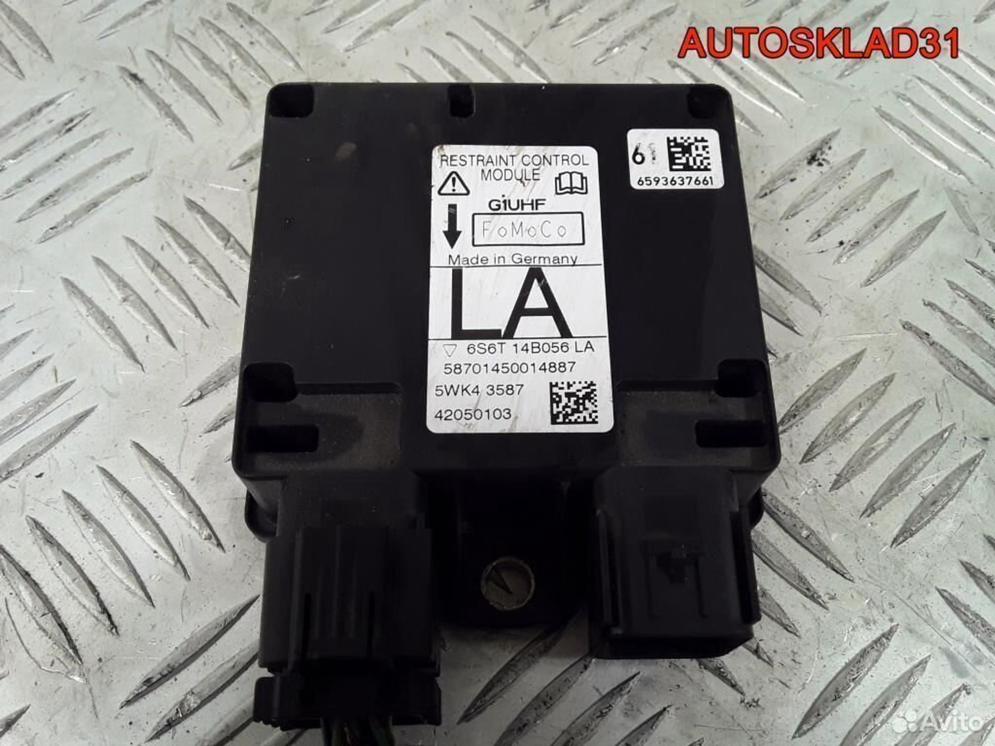 Блок управления Аирбаг Ford Fiesta 6s6t14b056la, 600 рублей, Дубовое