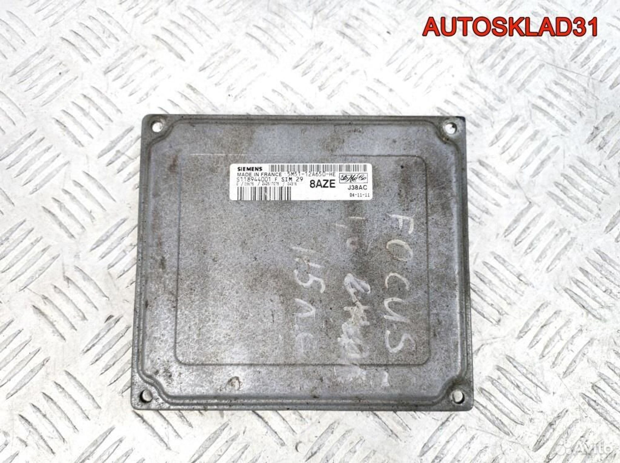 Блок эбу Ford Focus 2 5M5112A650HE 1,6 Бензин, 2600 рублей, Дубовое