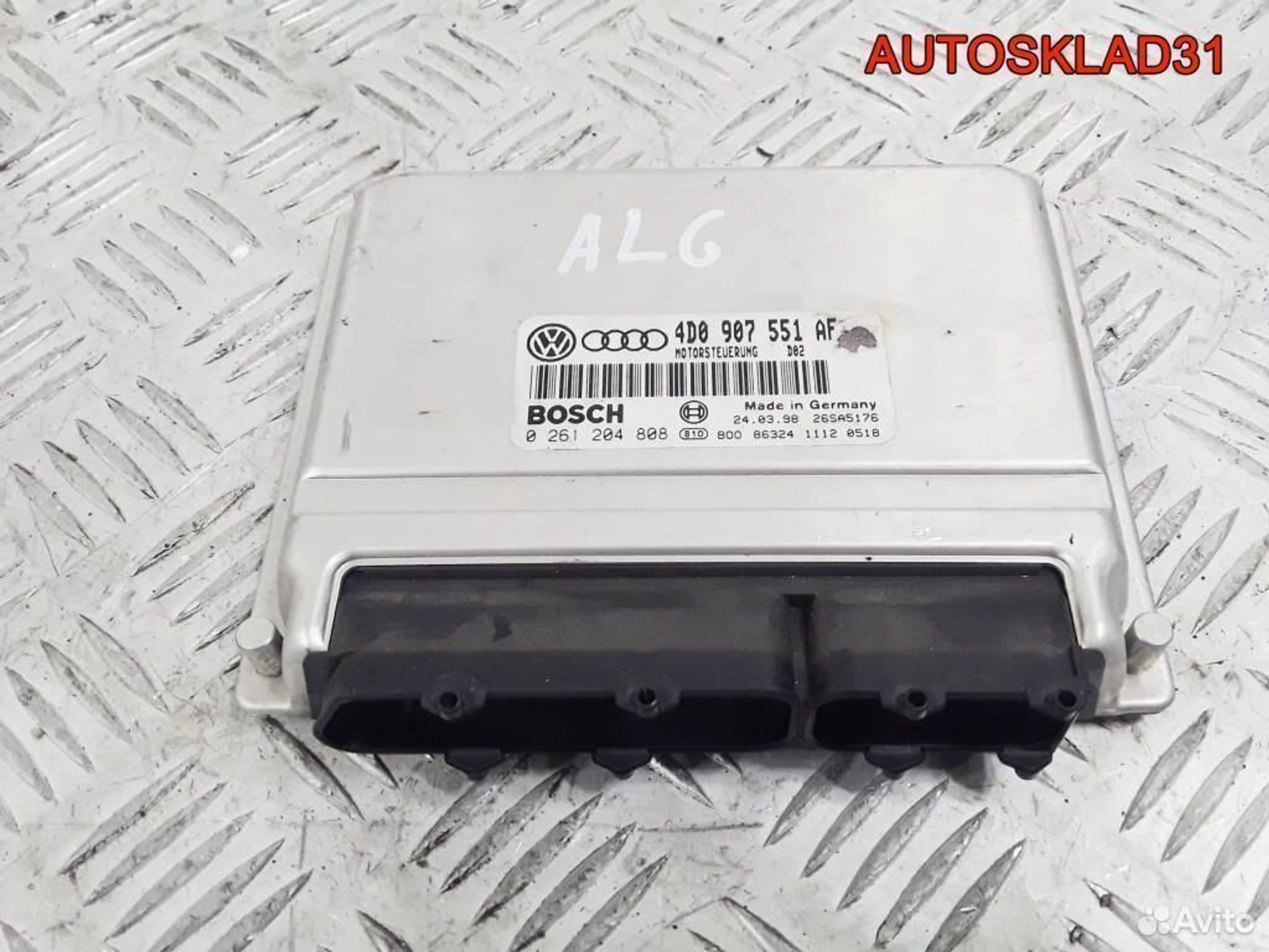 Блок эбу Audi A6 C5 2.8 ALG 4D0907551AF Бензин, 4100 рублей, Дубовое