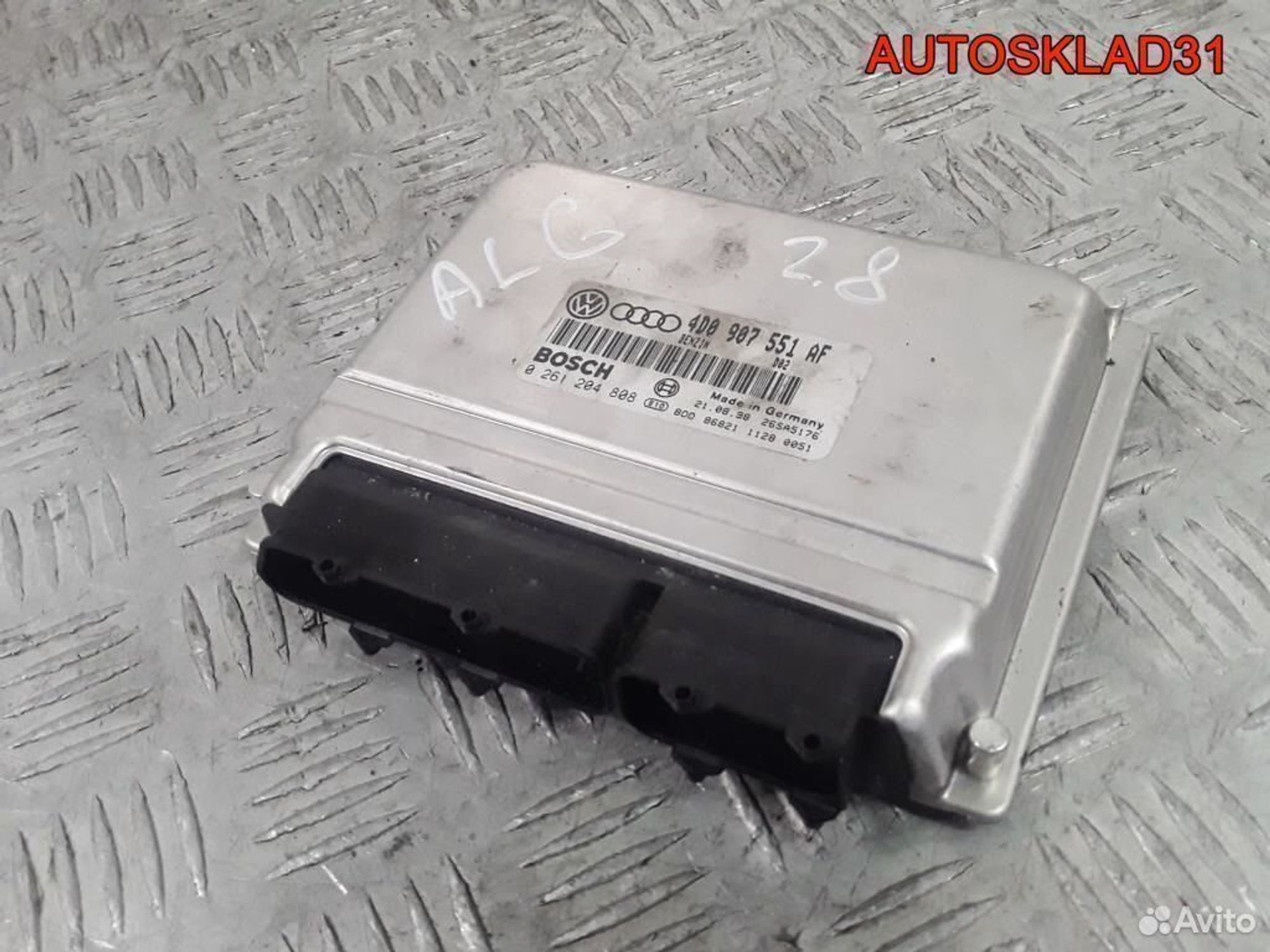 Блок эбу Audi A6 C5 2.8 ALG 4D0907551AF Бензин, 4100 рублей, Дубовое