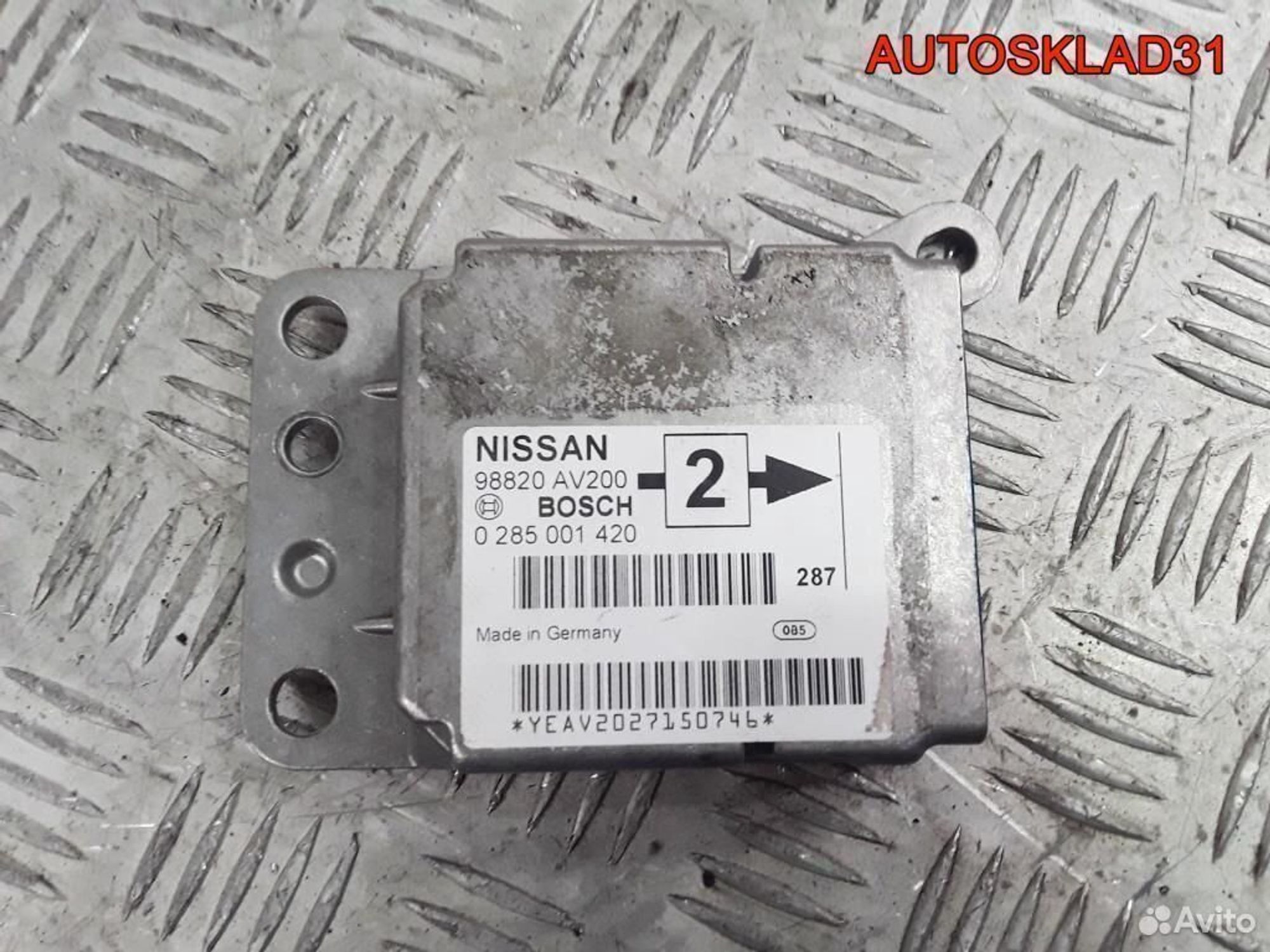 Блок управления AIR BAG Nissan Primera 98820AV200, 1100 рублей, Дубовое