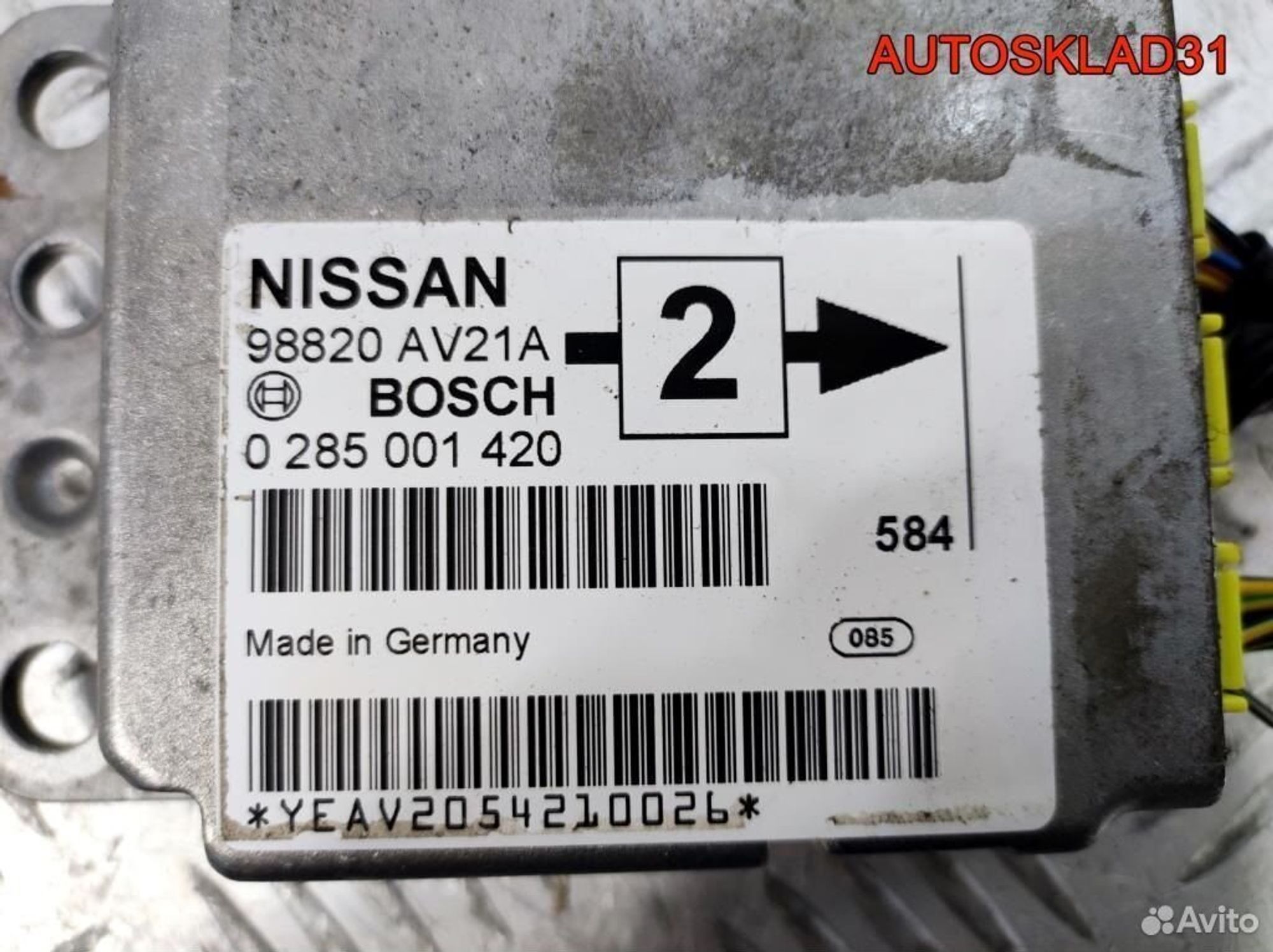 Блок управления AIR BAG Nissan Primera 98820AV200, 1100 рублей, Дубовое