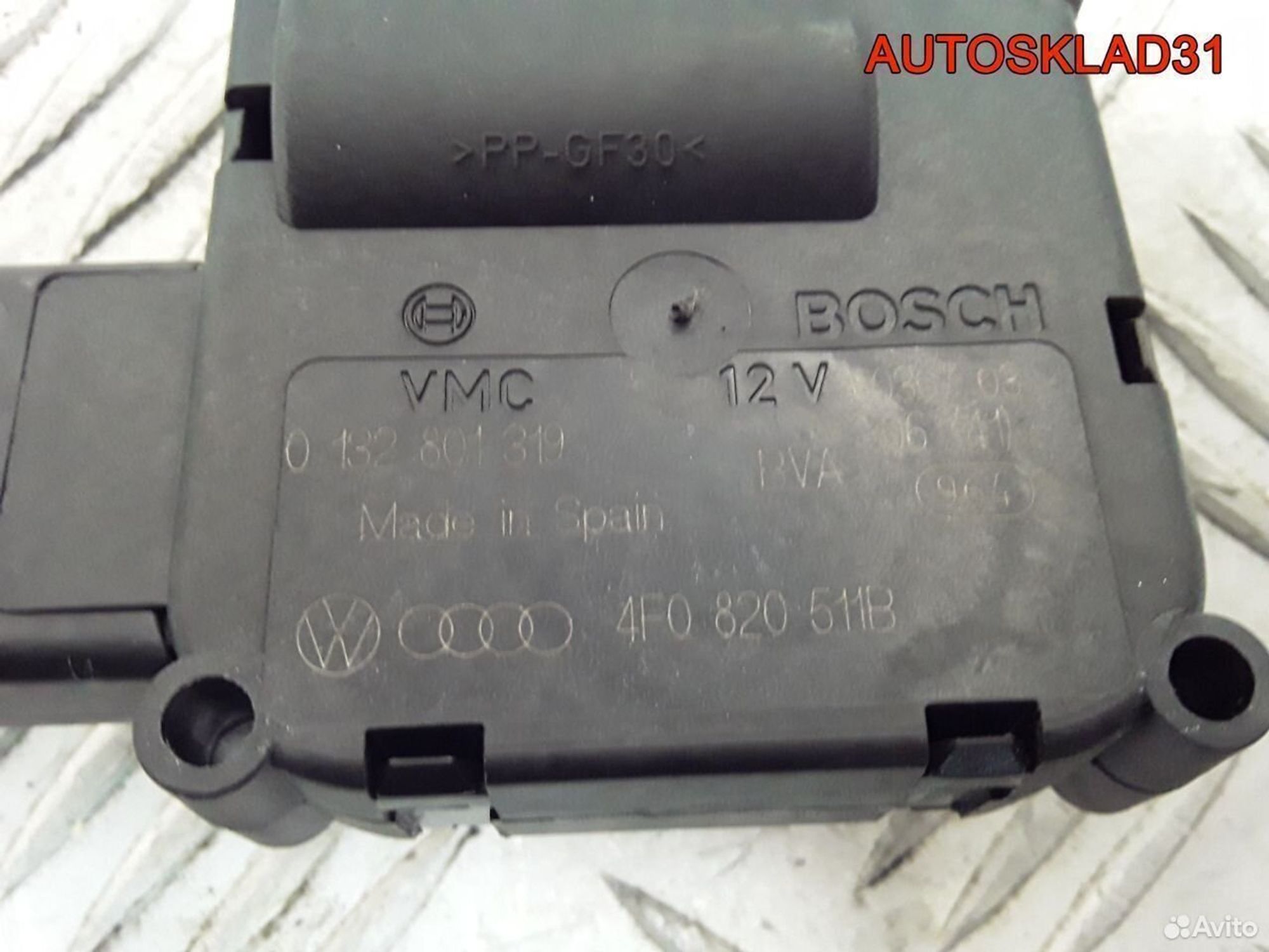 Моторчик заслонки отопителя VW Touareg 4F0820511B, 1100 рублей, Дубовое