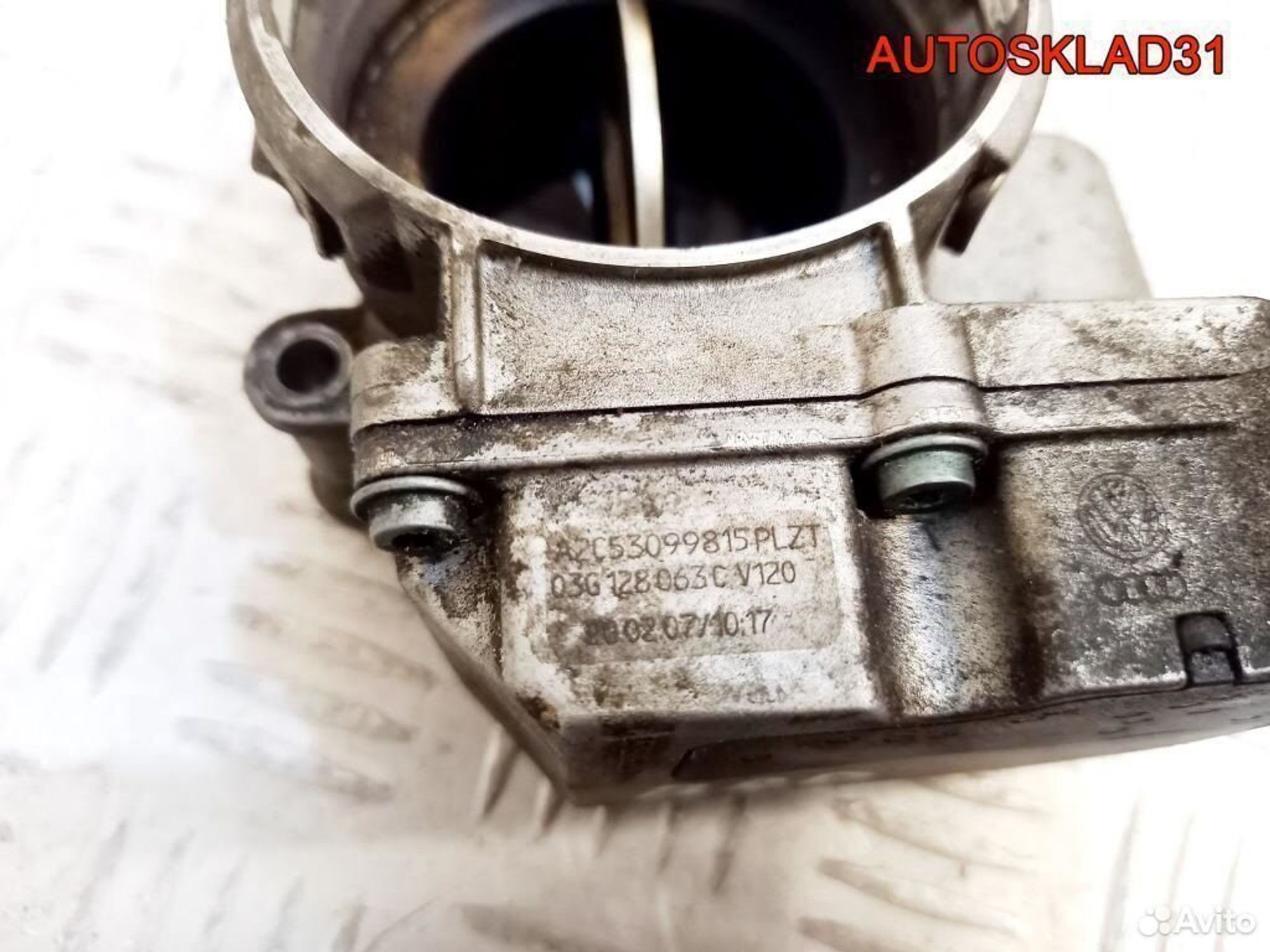 Заслонка дроссельная Ауди А4 Б7 2,0 BRD 03G128063C, 2700 рублей, Дубовое