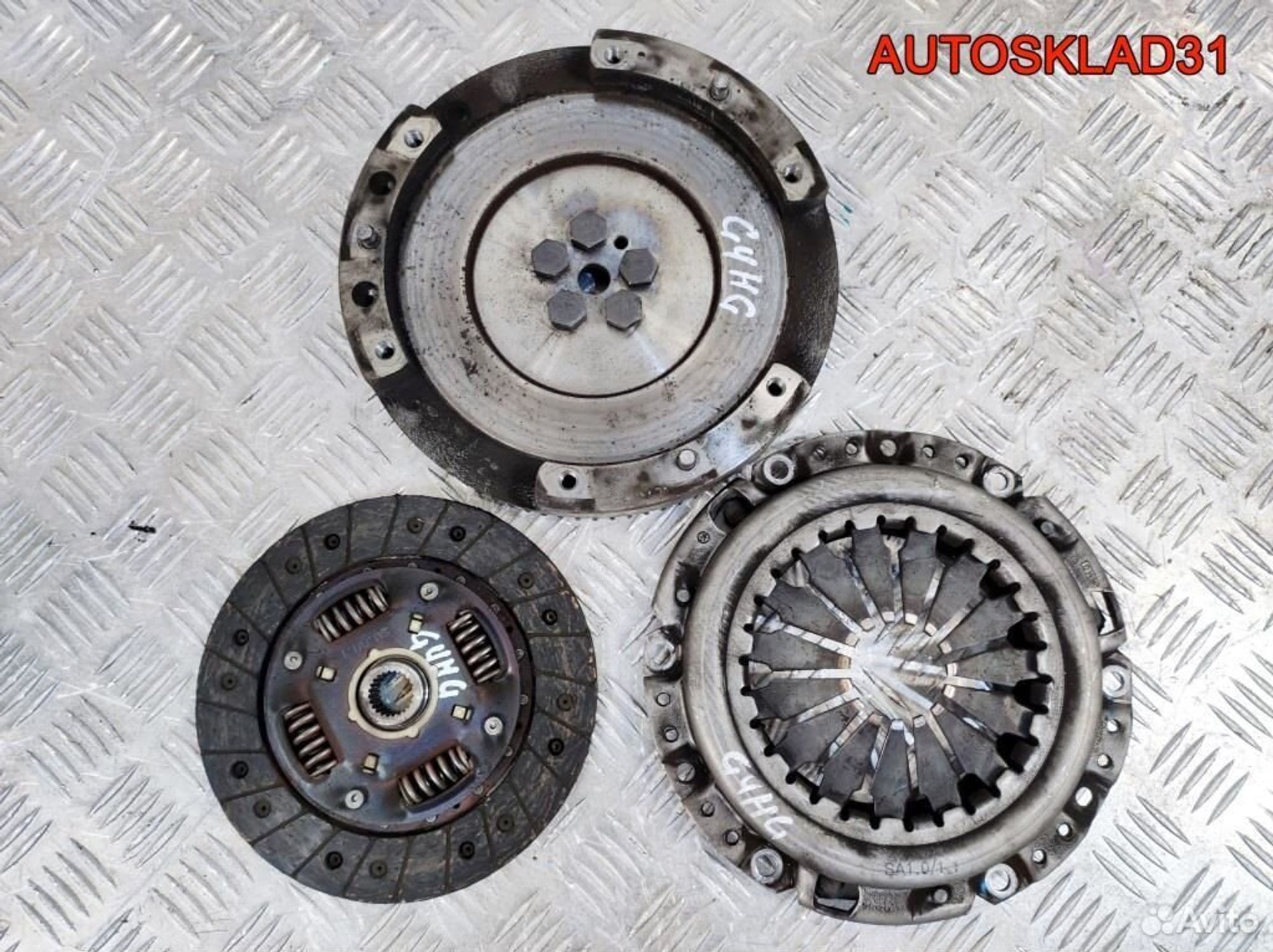 Маховик в сборе со сцеплением Hyundai Getz G4EA, 3200 рублей, Дубовое