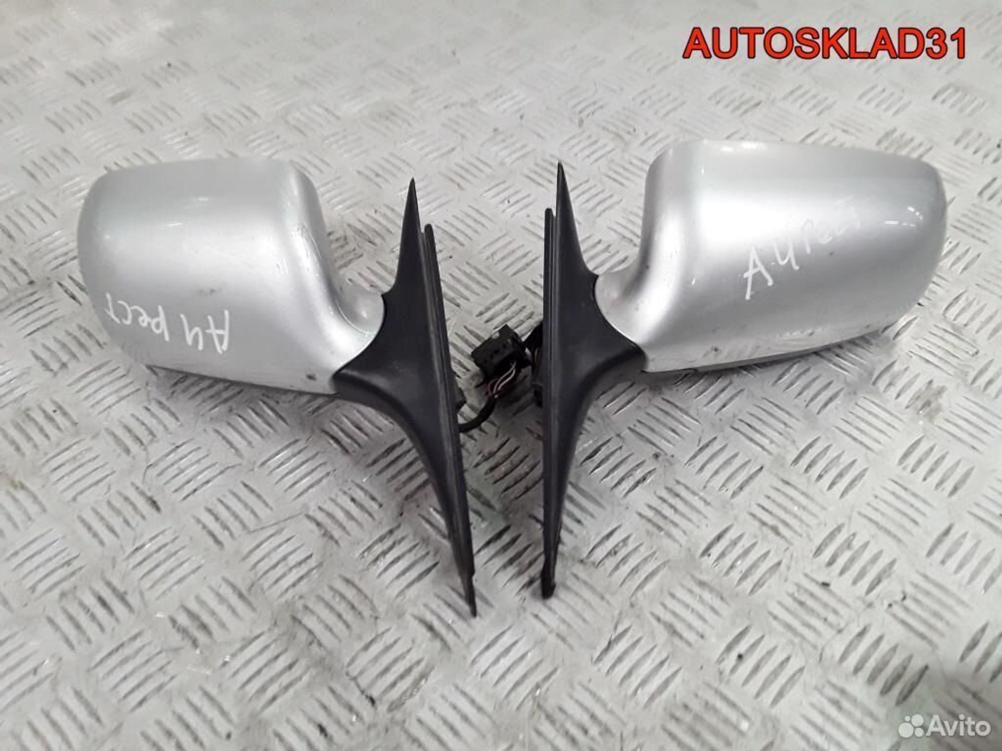 Зеркало правое 5 контактов Audi A4 B5 Рестайлинг, 2300 рублей, Дубовое