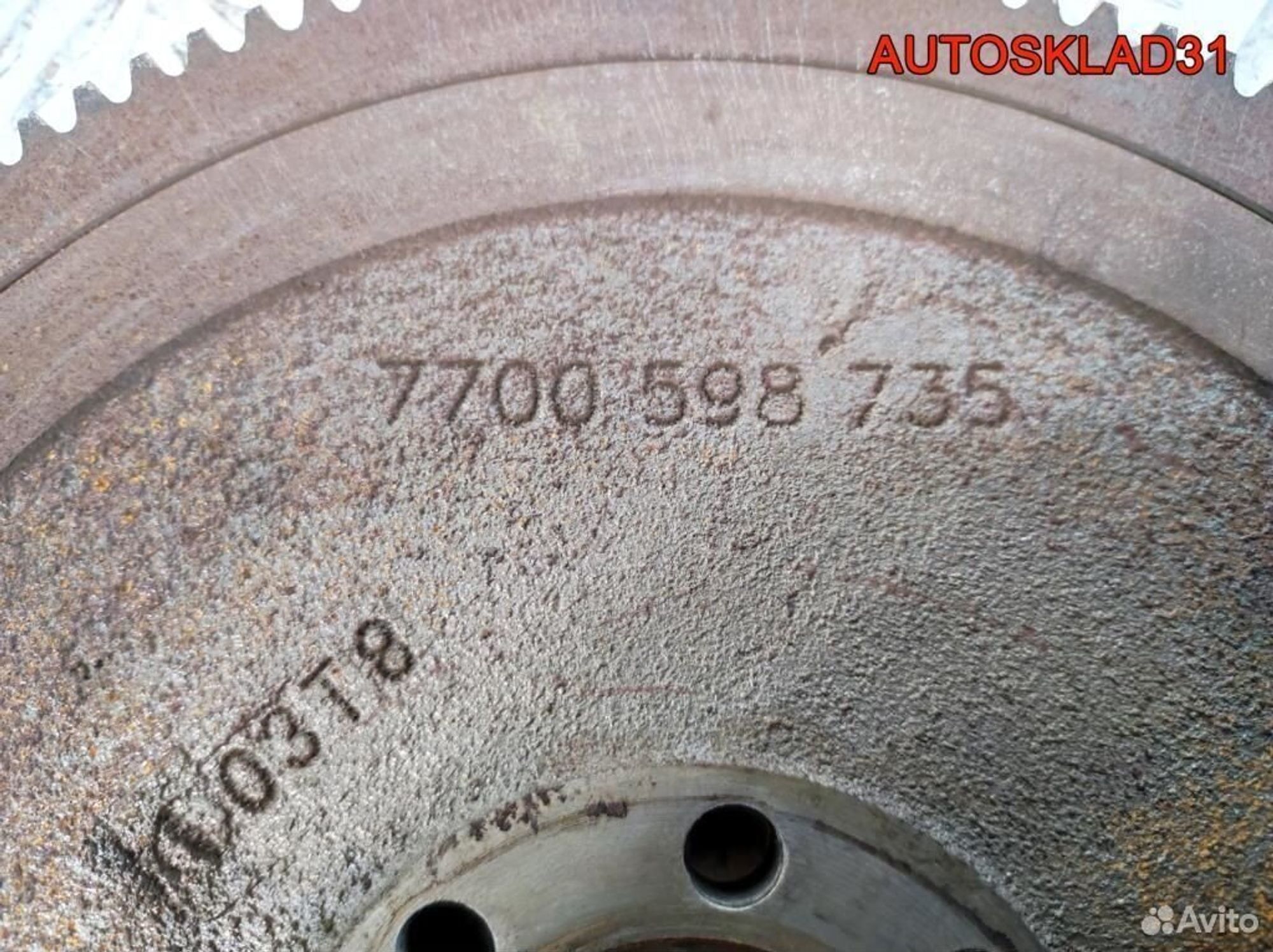 Маховик МКПП Renault Logan 1.6 K7M 7700598735, 900 рублей, Дубовое