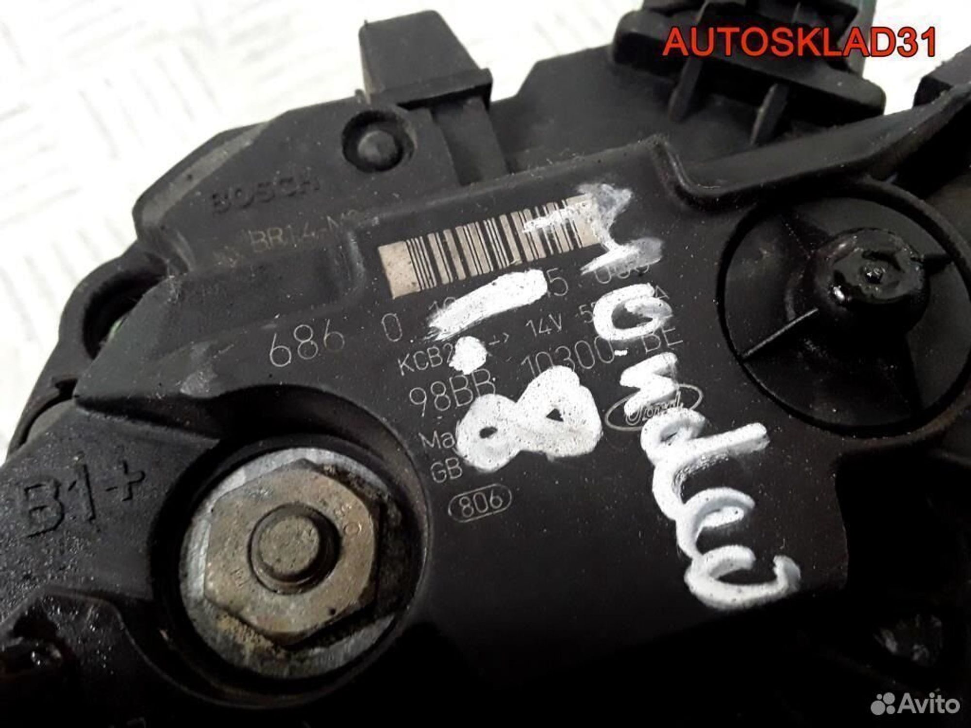 Генератор Ford Mondeo 2 1.8 Бензин 98BB10300BE, 6000 рублей, Дубовое