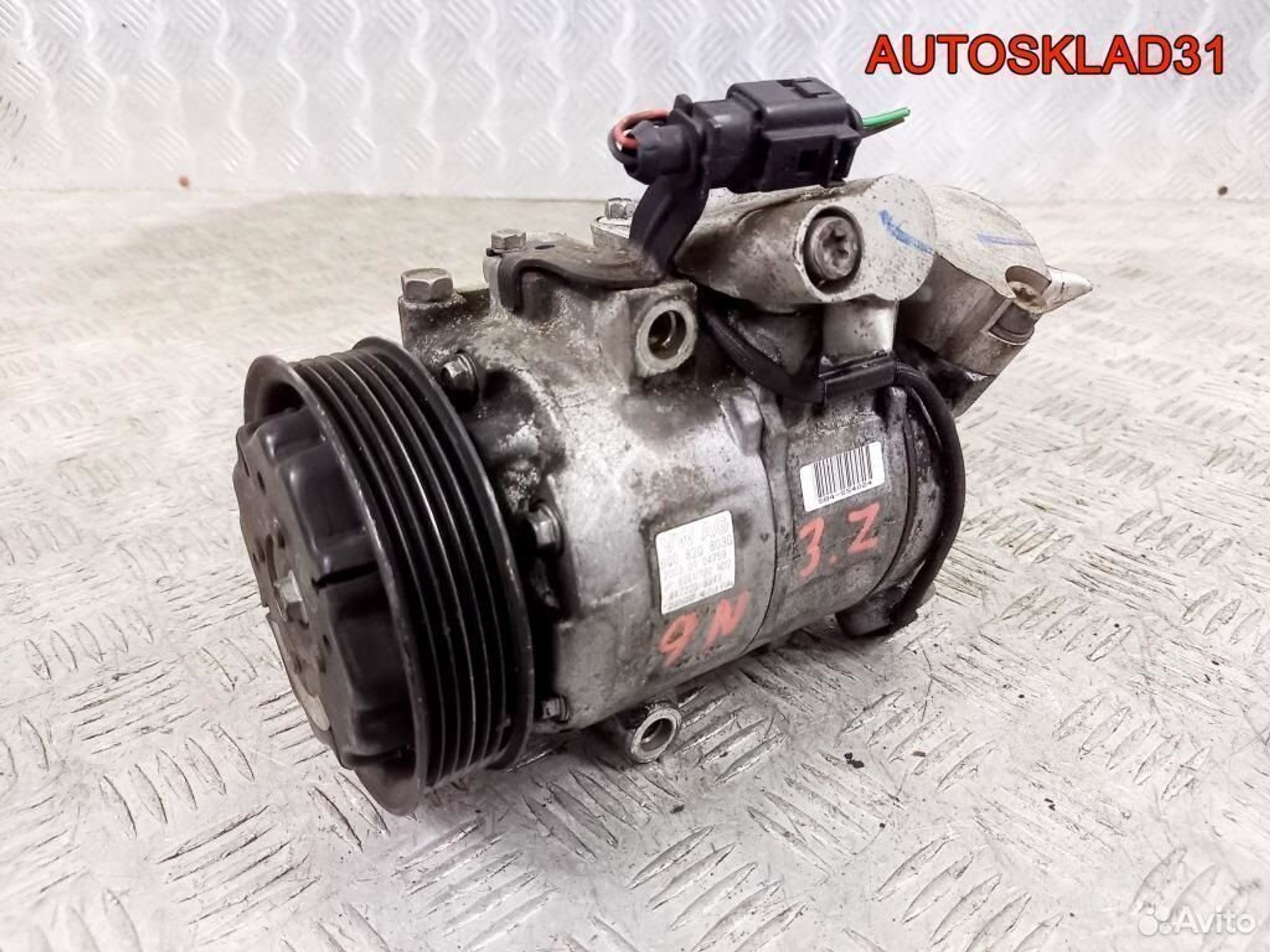 Компрессор кондиционера Volkswagen Polo 6Q0820803G, 4100 рублей, Дубовое