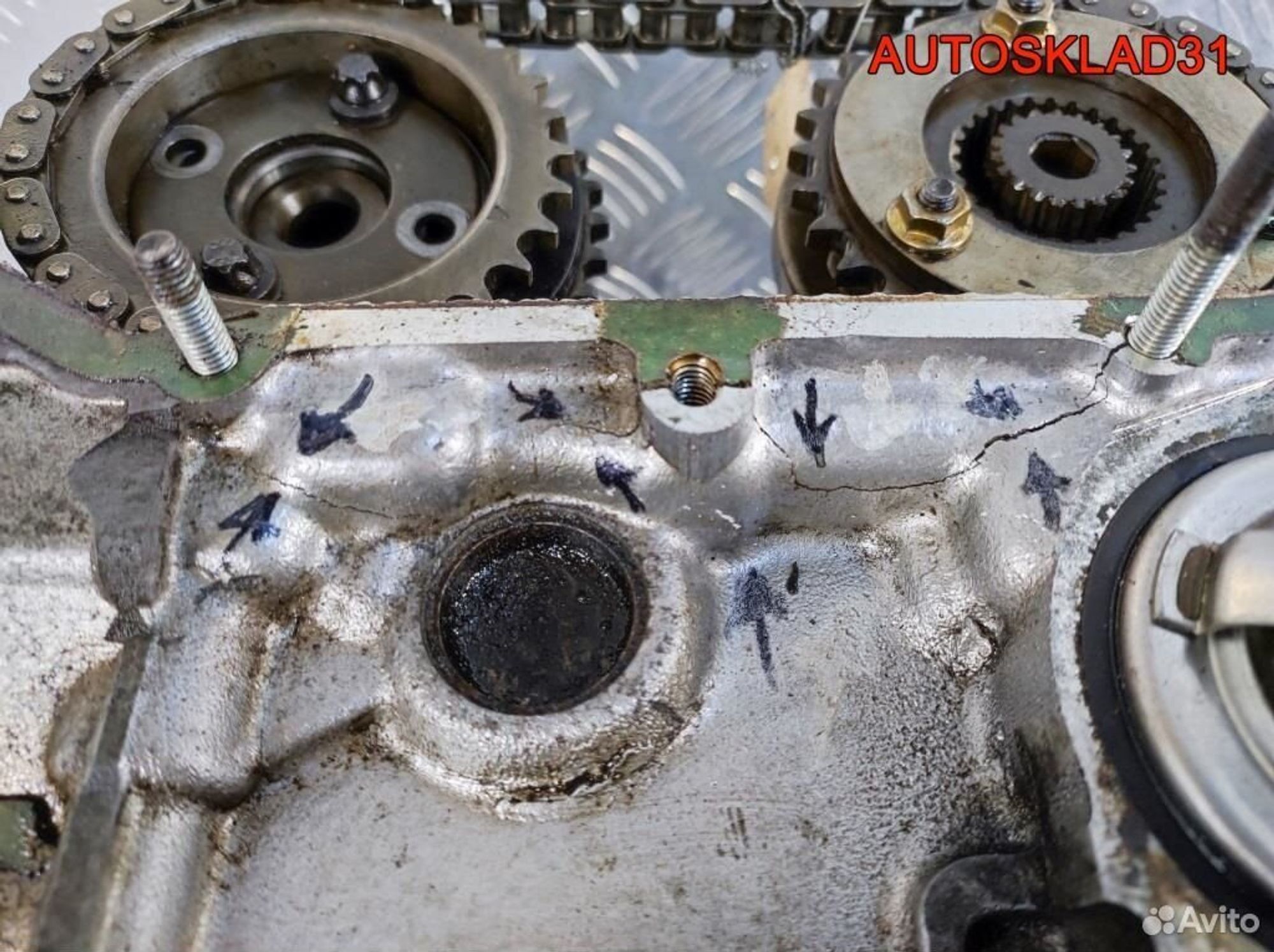 Головка блока BMW E39 2,0 M52B20 1748411 Бензин, 14300 рублей, Дубовое