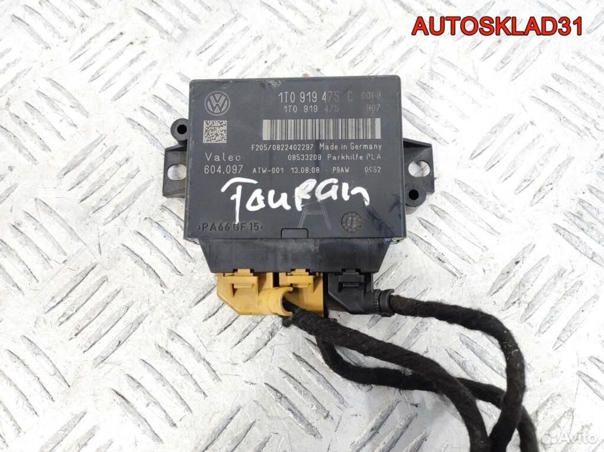 Блок парктроников Volkswagen Touran 1T0919475C, 4100 рублей, Дубовое