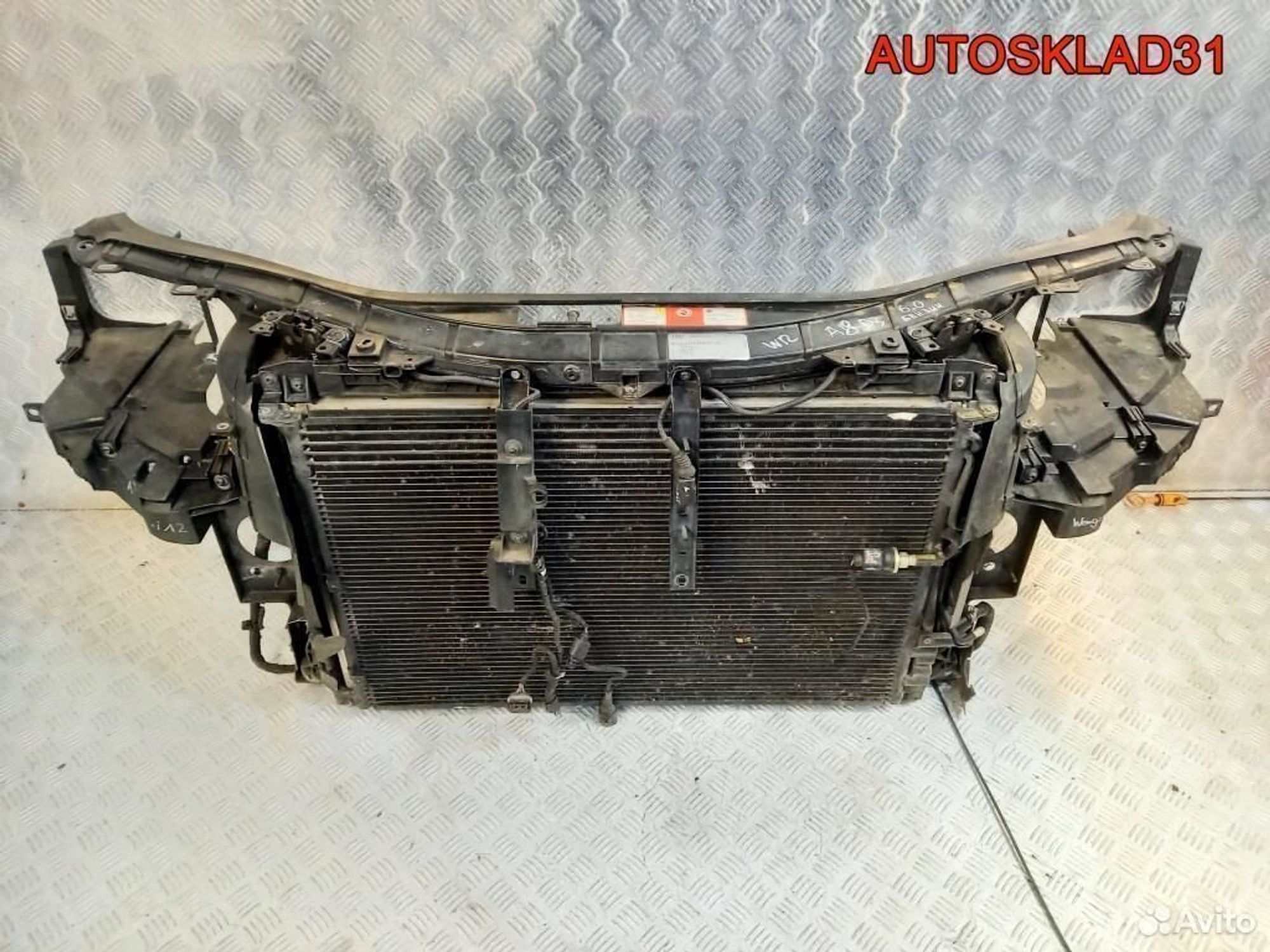 Панель передняя Audi A8 D3 4E 6.0 BHT бензин, 20000 рублей, Дубовое