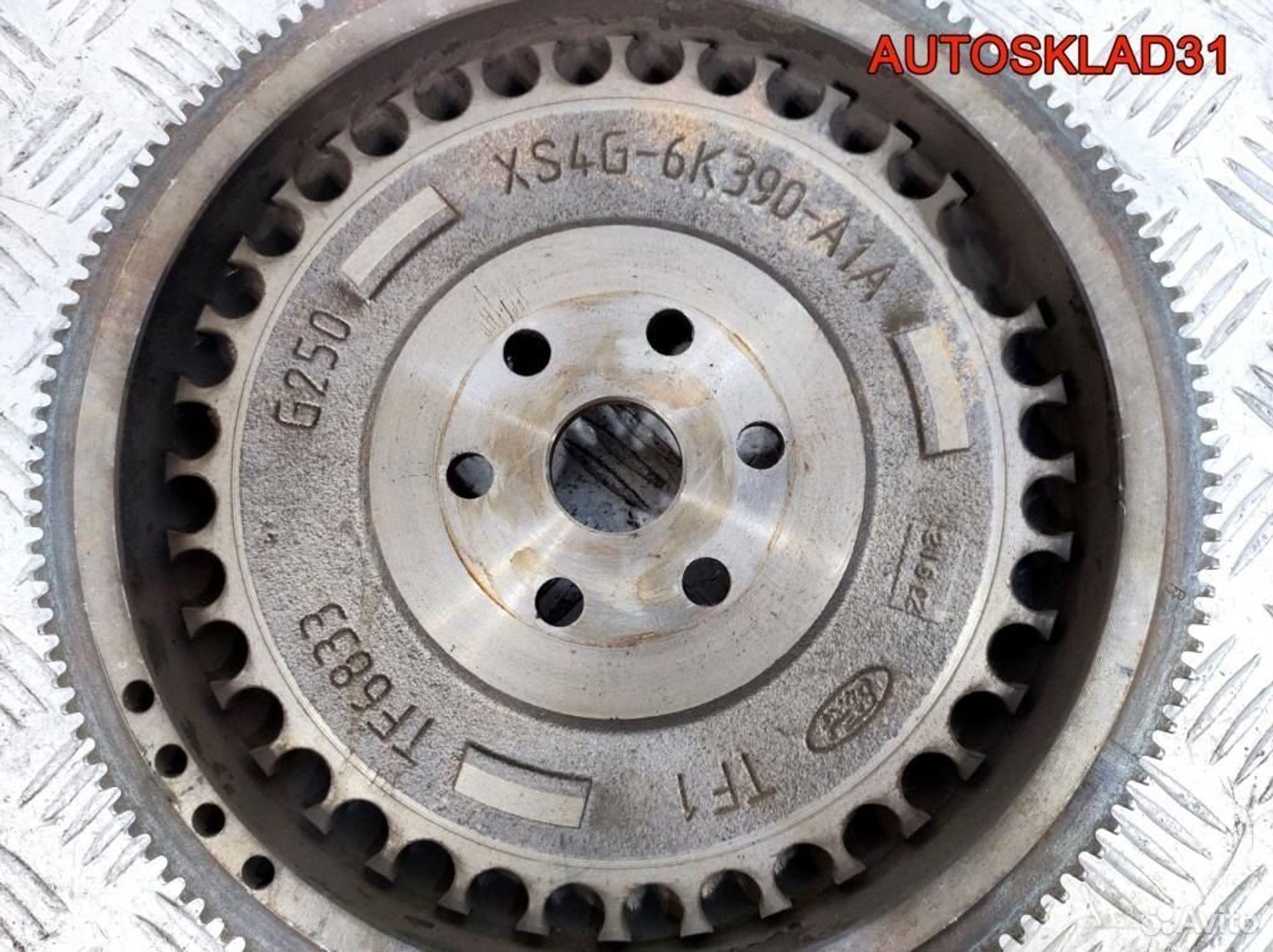 Маховик Ford Focus 1 1.8 eydf XS4G6K390A1A Бензин, 900 рублей, Дубовое