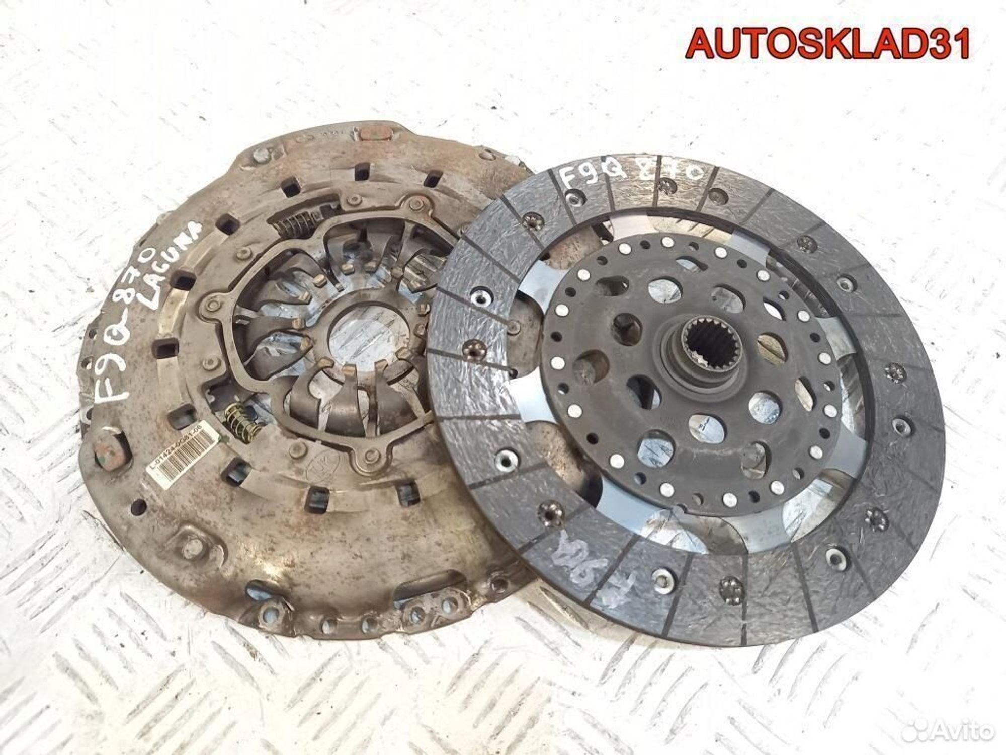 Комплект сцепления Renault Megane 3 F9Q 8201046214, 4100 рублей, Дубовое