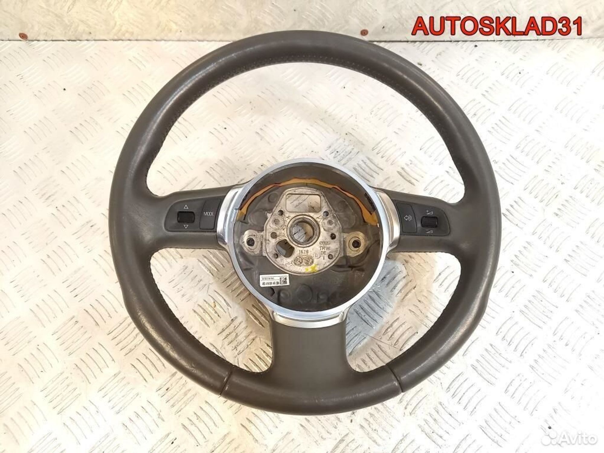 Рулевое колесо кожа Audi A8 D3 4E 4E0419091AR, 6300 рублей, Дубовое