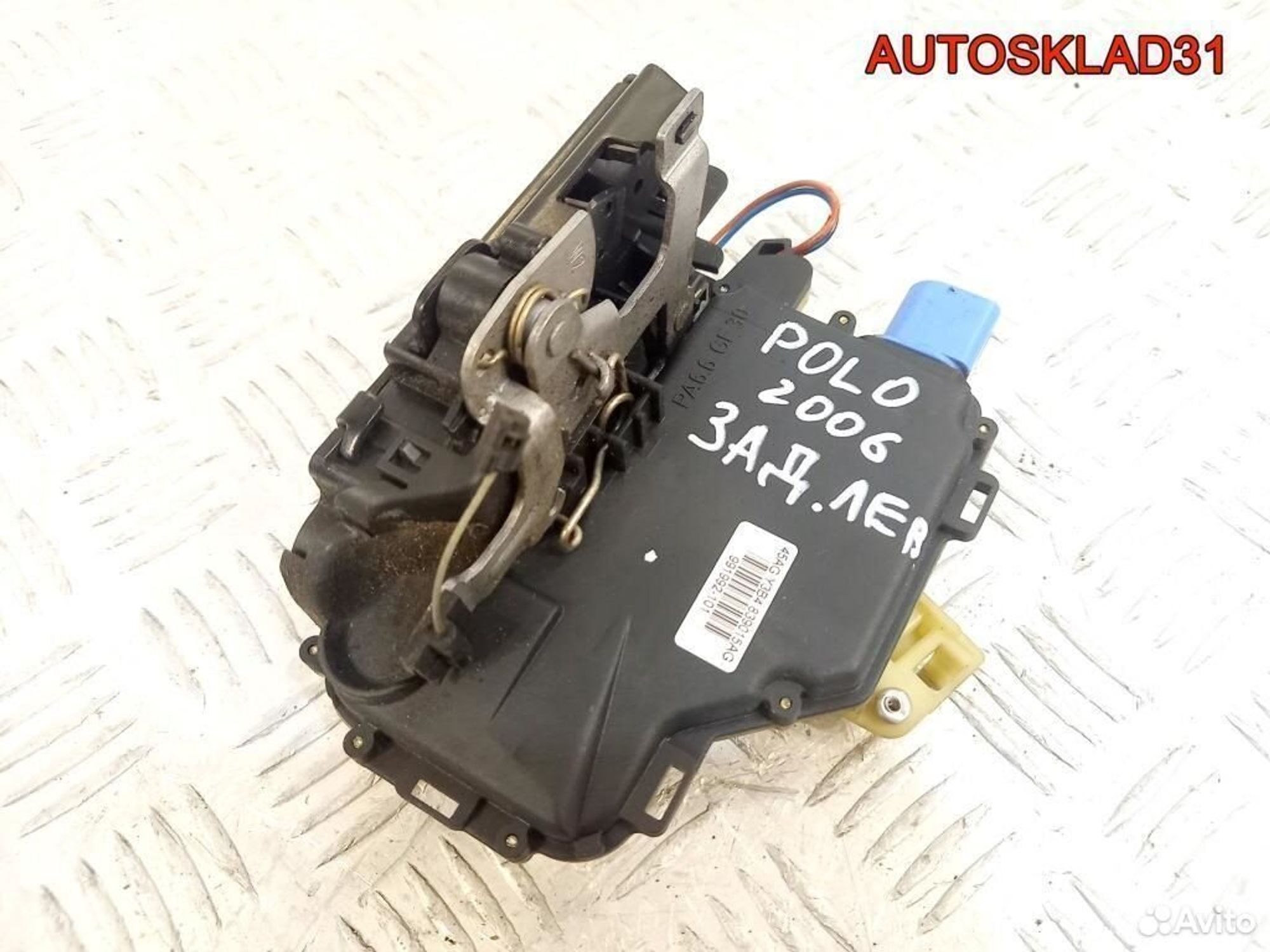 Замок двери задней левой VW Polo 9N 3B4839015AG, 2800 рублей, Дубовое