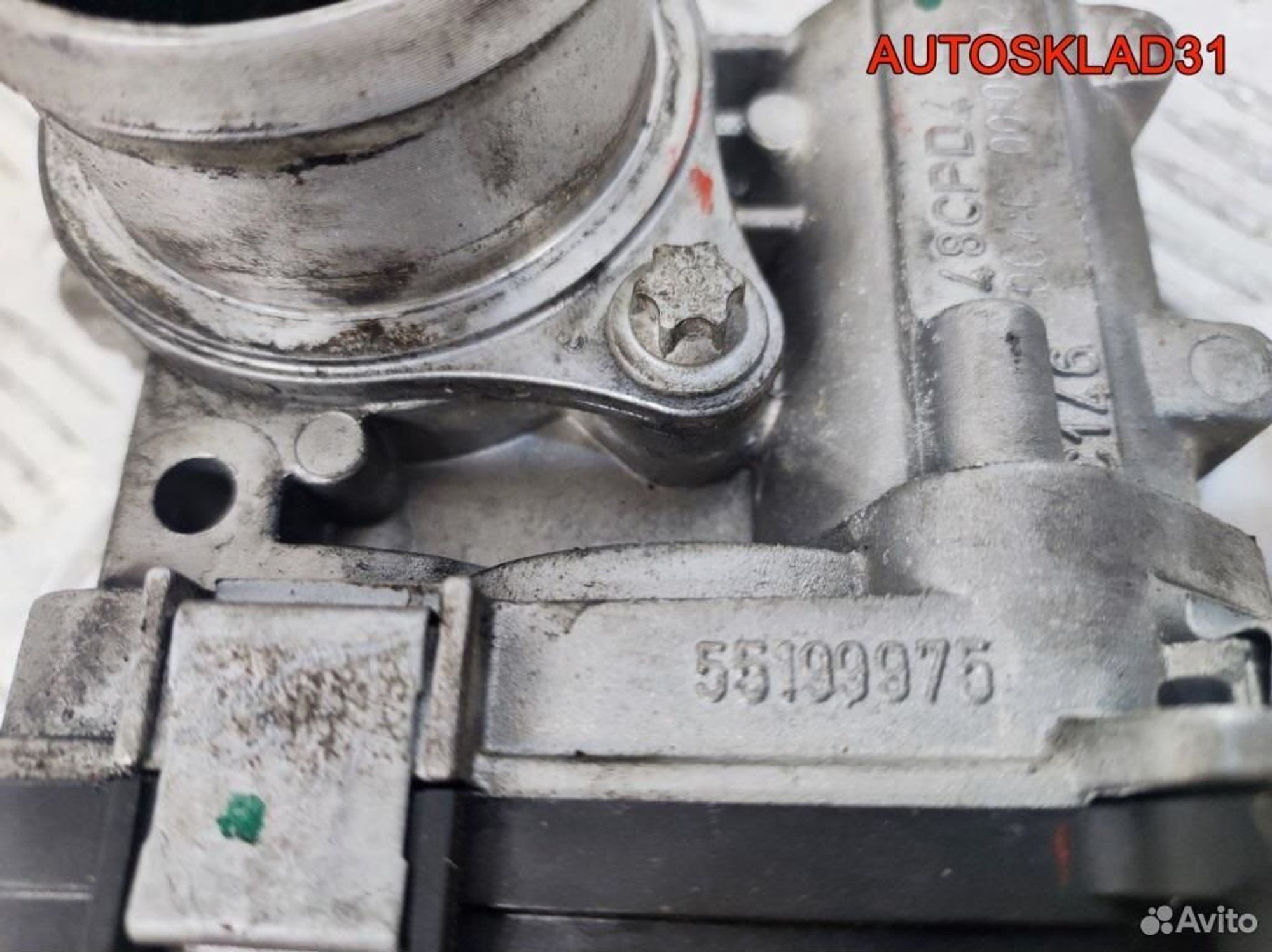 Дроссельная заслонка Opel Vectra C Z19DTH 55199975, 1800 рублей, Дубовое