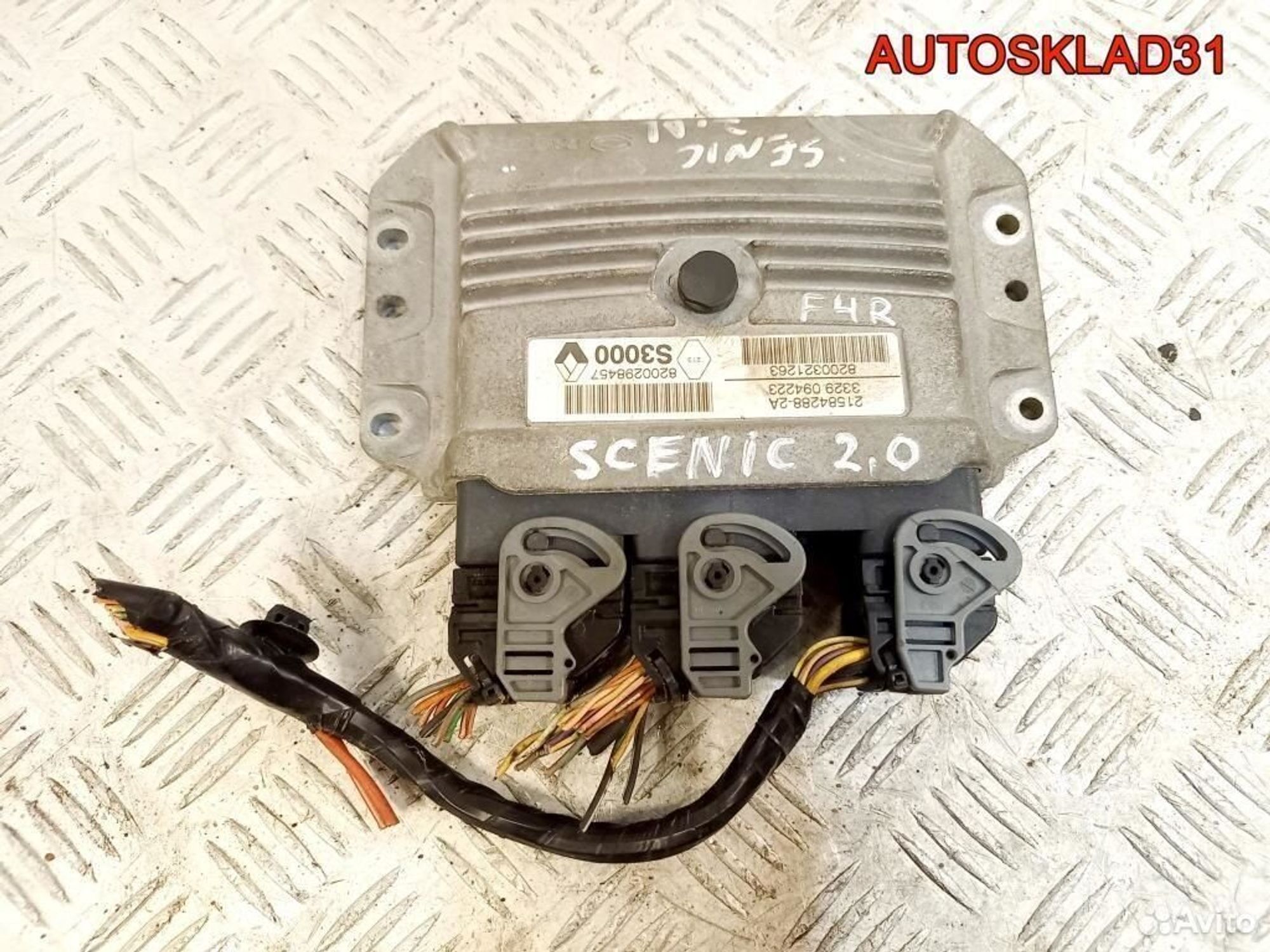 Эбу Renault Scenic 2 2,0 F4R 8200321263 Бензин, 4500 рублей, Дубовое
