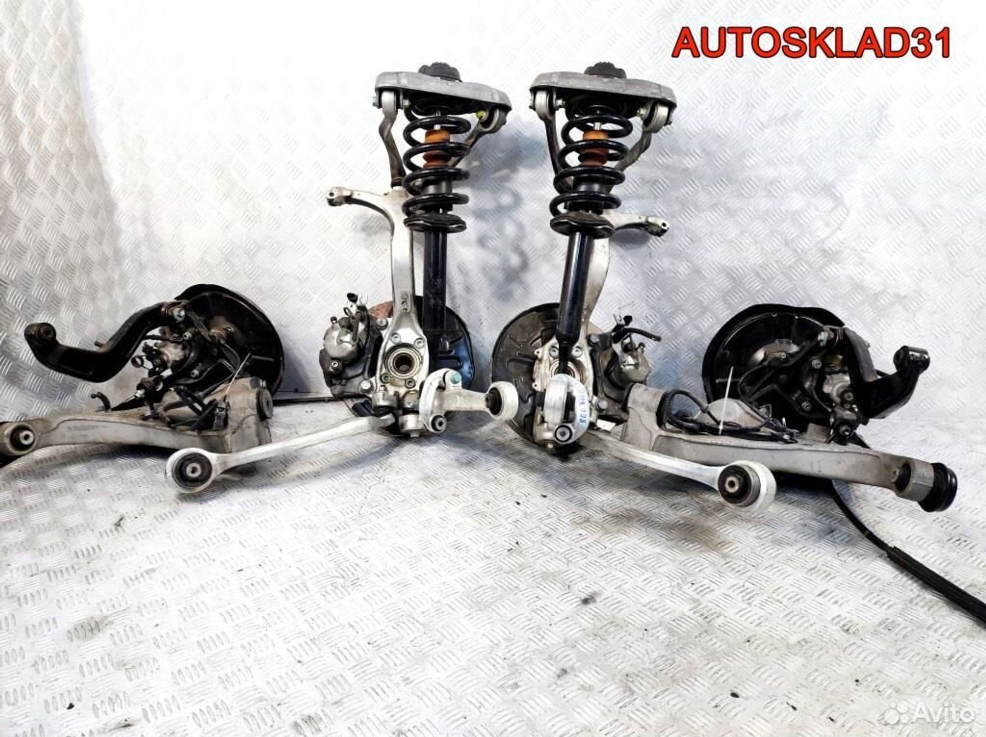 Подвеска передняя задняя Комплект как на фото Audi A4 B6 БУ пробег ВСЕГО 75км. ОРИГИНАЛ, 108000 рублей, Дубовое