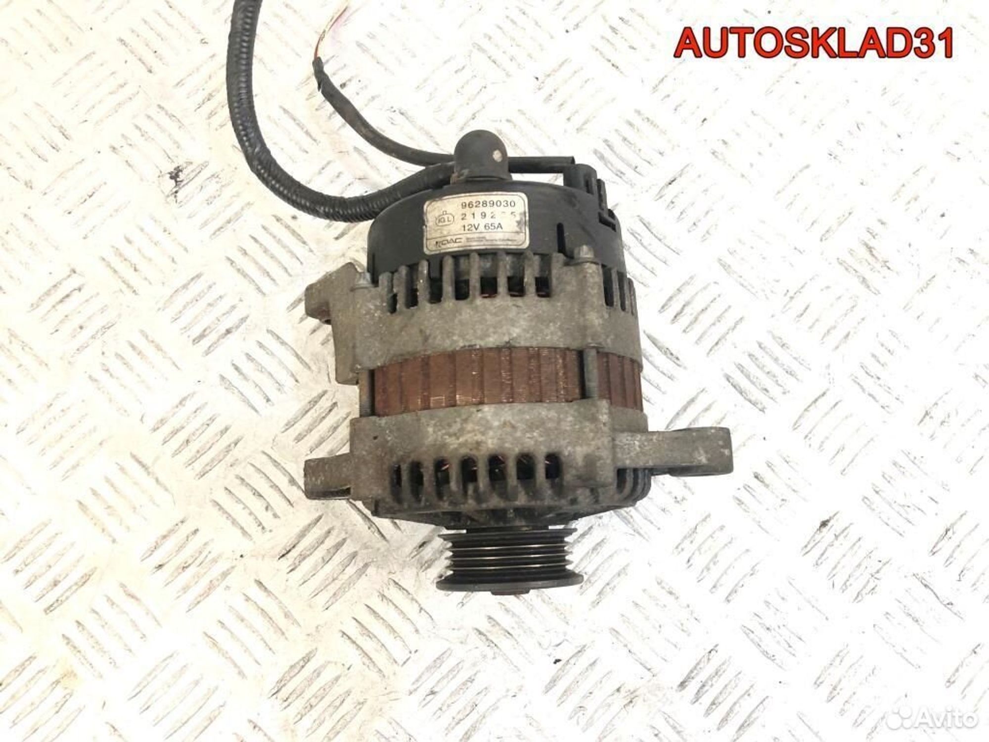 Генератор 12V 65A Daewoo Matiz 1.0 B10S1 96289030, 5400 рублей, Дубовое