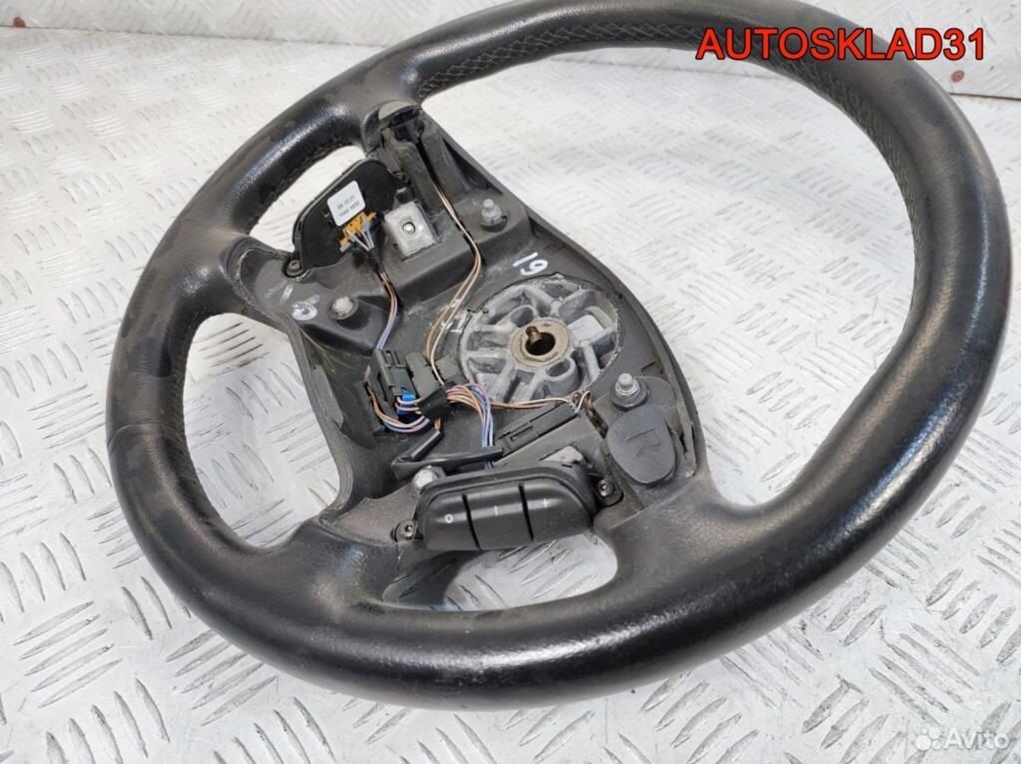 Рулевое колесо кожа Opel Vectra B 90539569, 2100 рублей, Дубовое