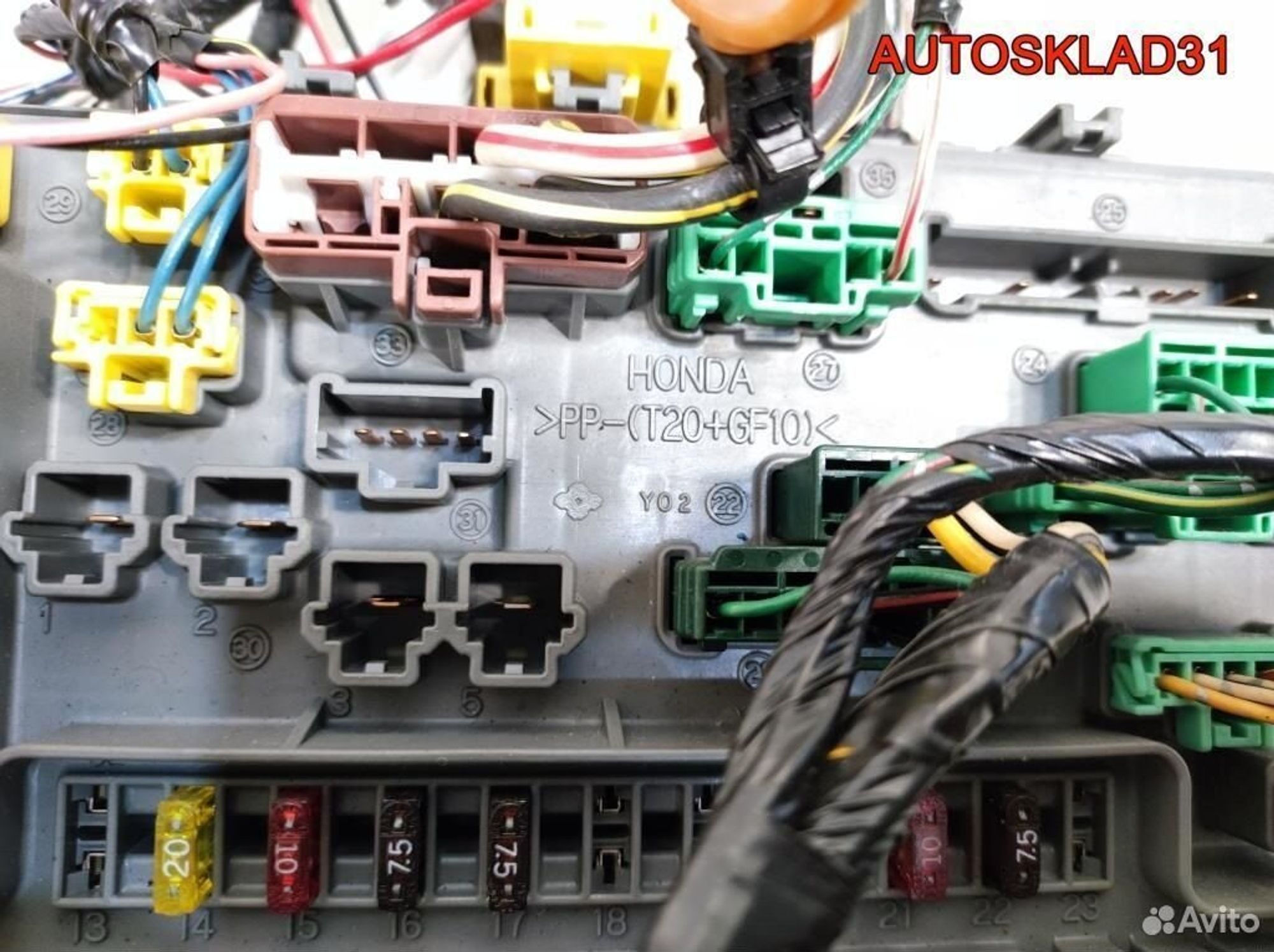 Блок предохранителей Honda Jazz 1.3 L13A1 Бензин, 1100 рублей, Дубовое