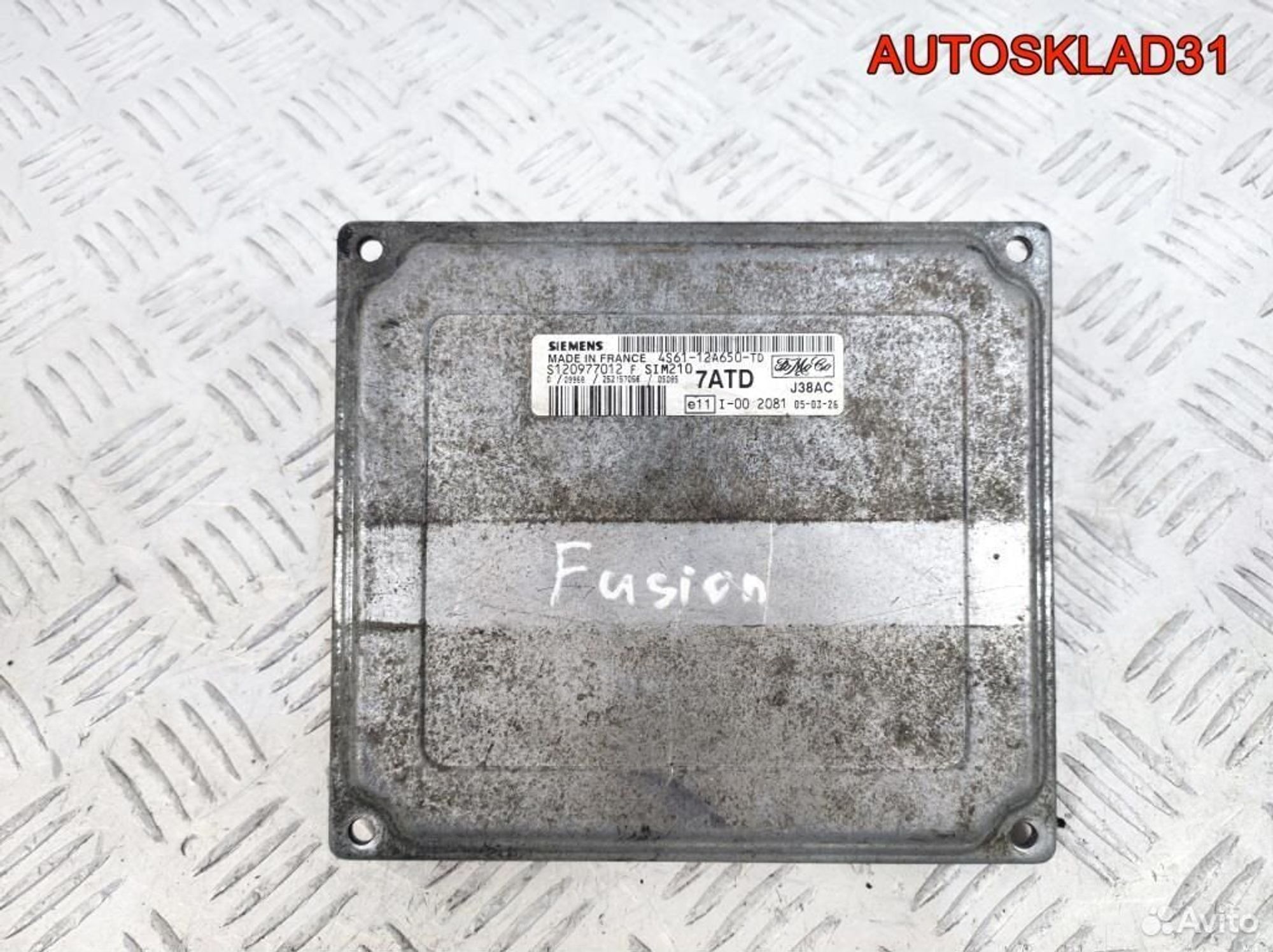 Блок эбу Ford Fusion 4S6112A650TD 1.4 Бензин, 2100 рублей, Дубовое