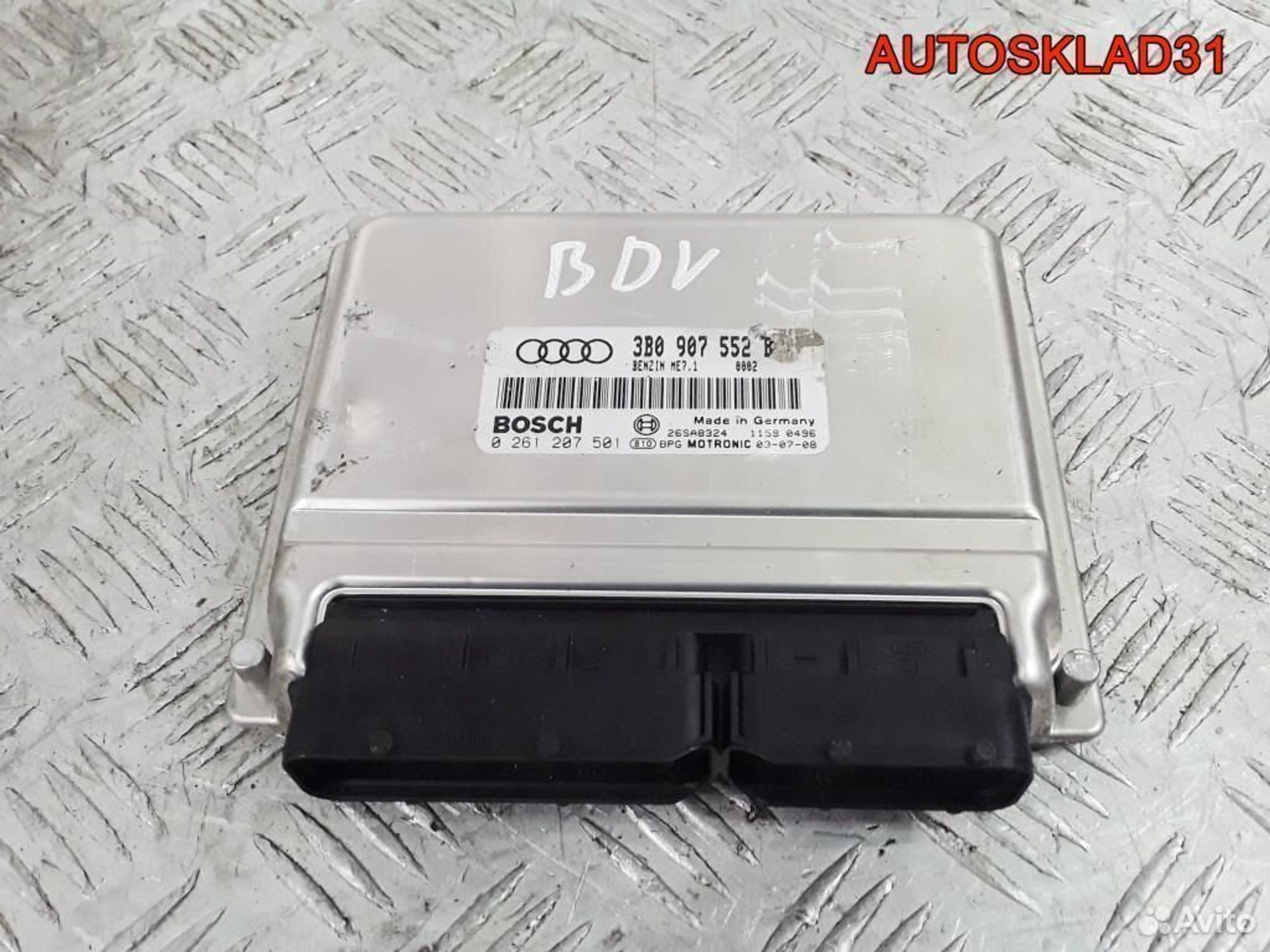 Блок эбу Audi A6 C5 2.4 V6 BDV 3B0907552BK, 3000 рублей, Дубовое
