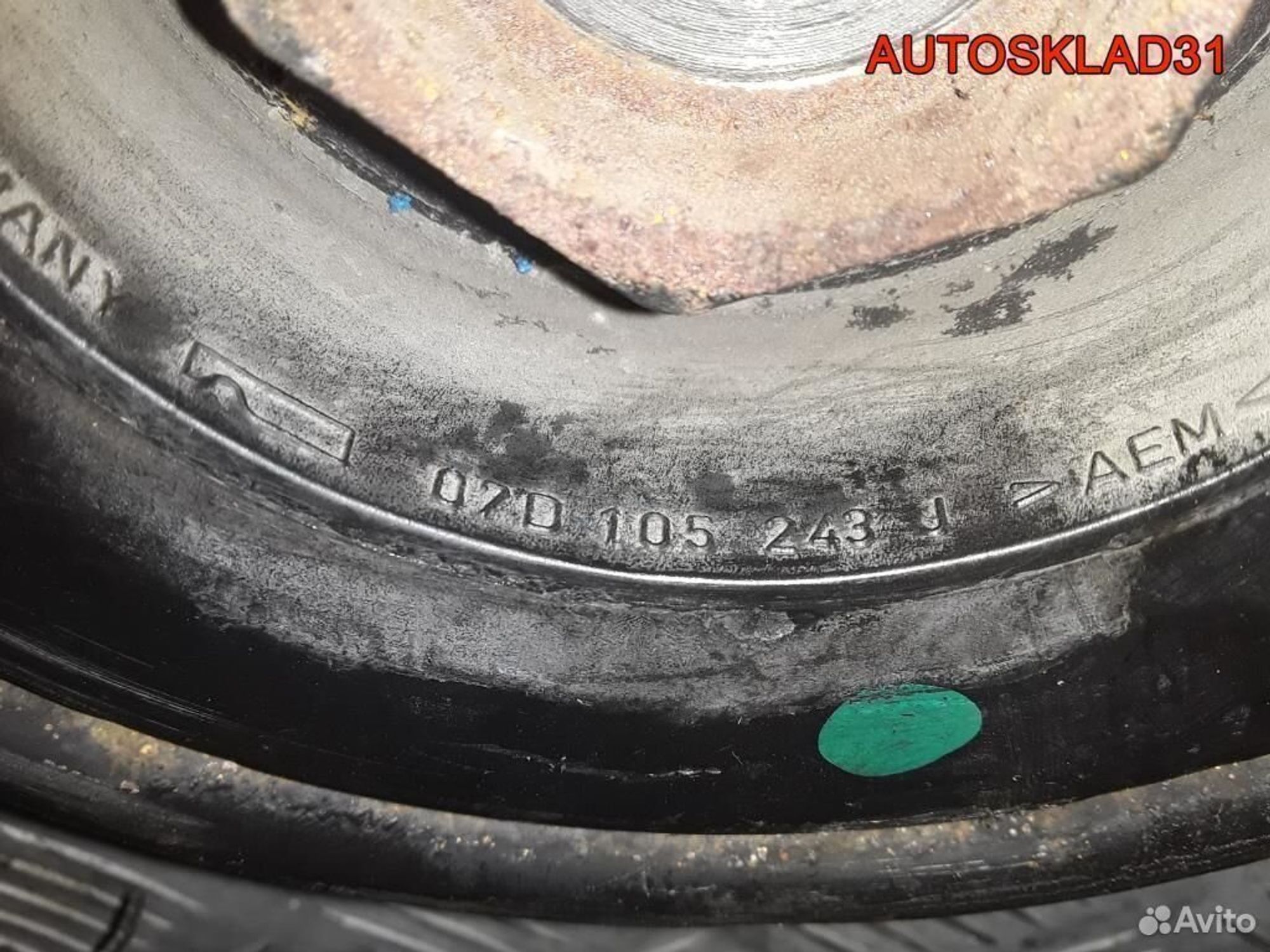 Шкив коленвала VW Passat B5+ 07D105243J, 1700 рублей, Дубовое