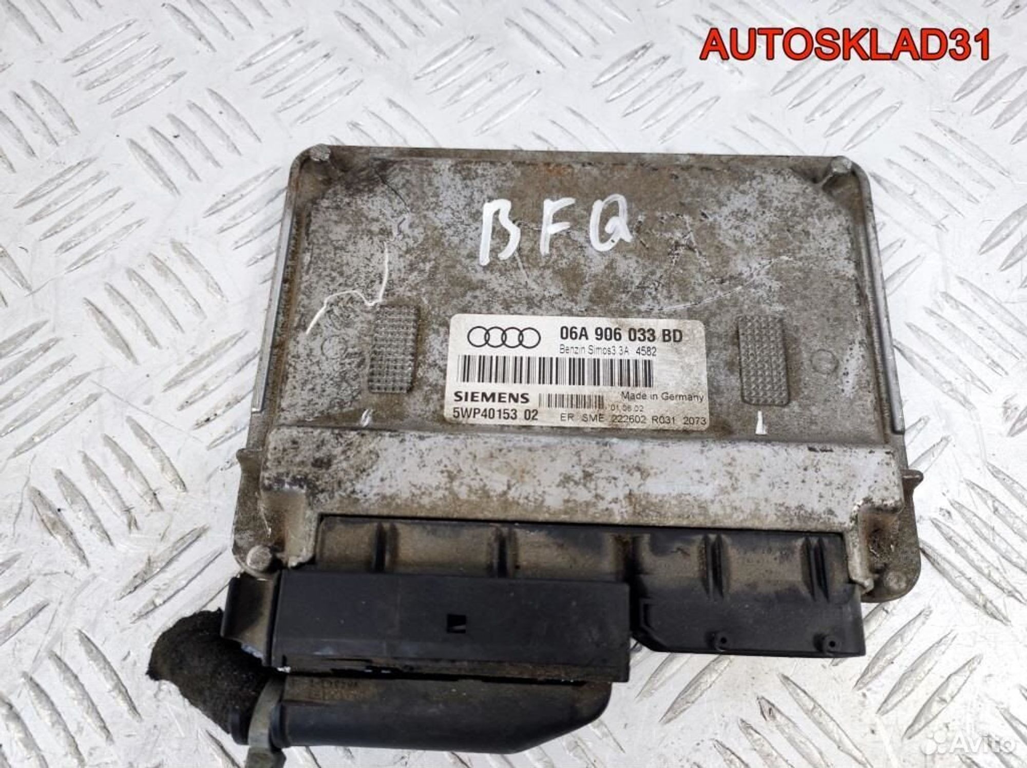 Блок эбу Audi A3 8L1 1.6 BFQ 06A906033BD Бензин, 5900 рублей, Дубовое