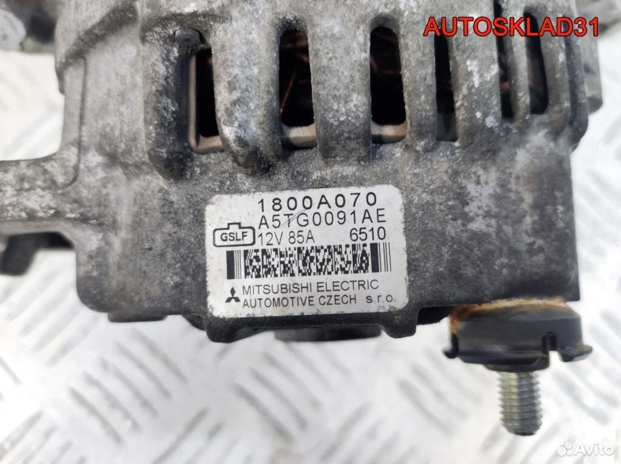 Генератор 85A Mitsubishi Colt Z3 1800A070 Бензин (Р), 6200 рублей, Дубовое